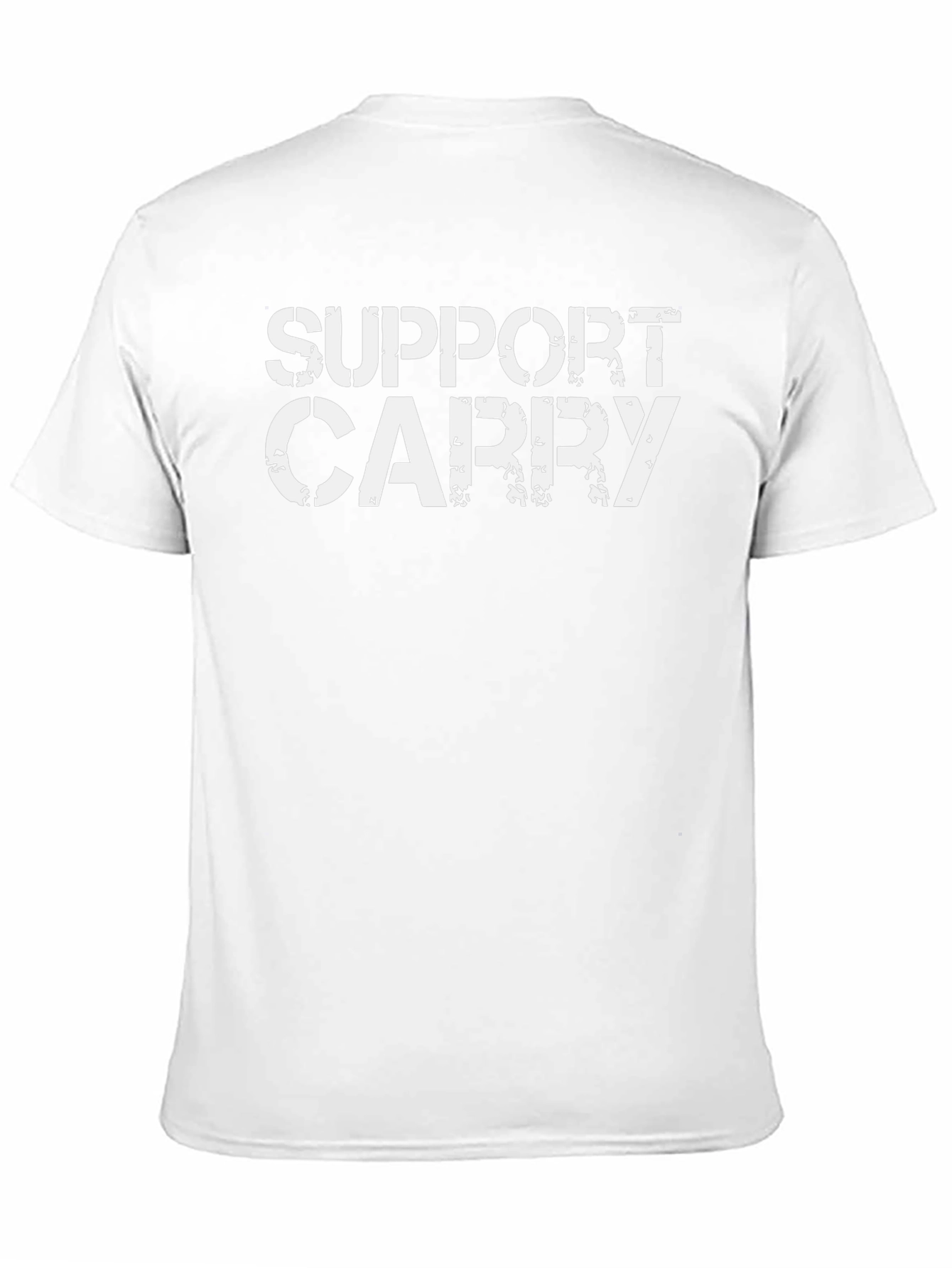 Support Carry Graphic Tee - Black Cotton T-Shirt