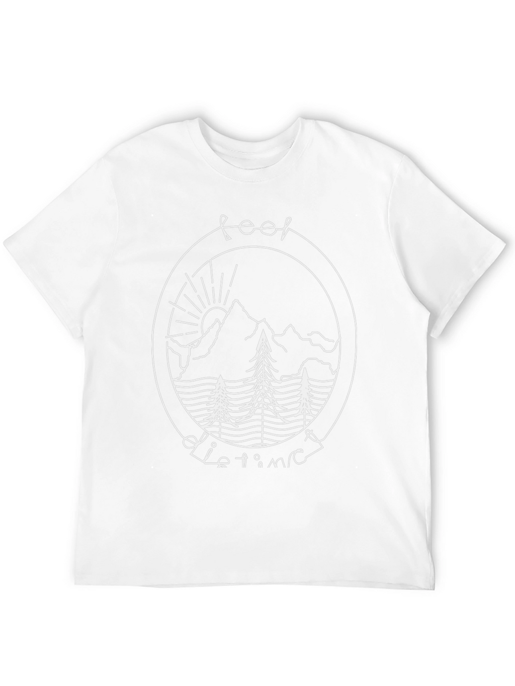 Feel Distinct Mountain Scene Graphic Tee
