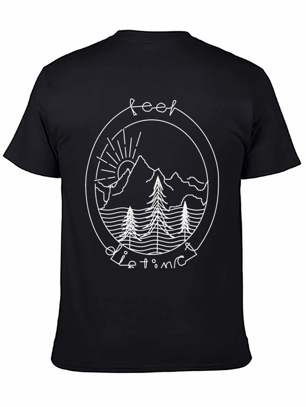 Feel Distinct Mountain Scene Graphic Tee