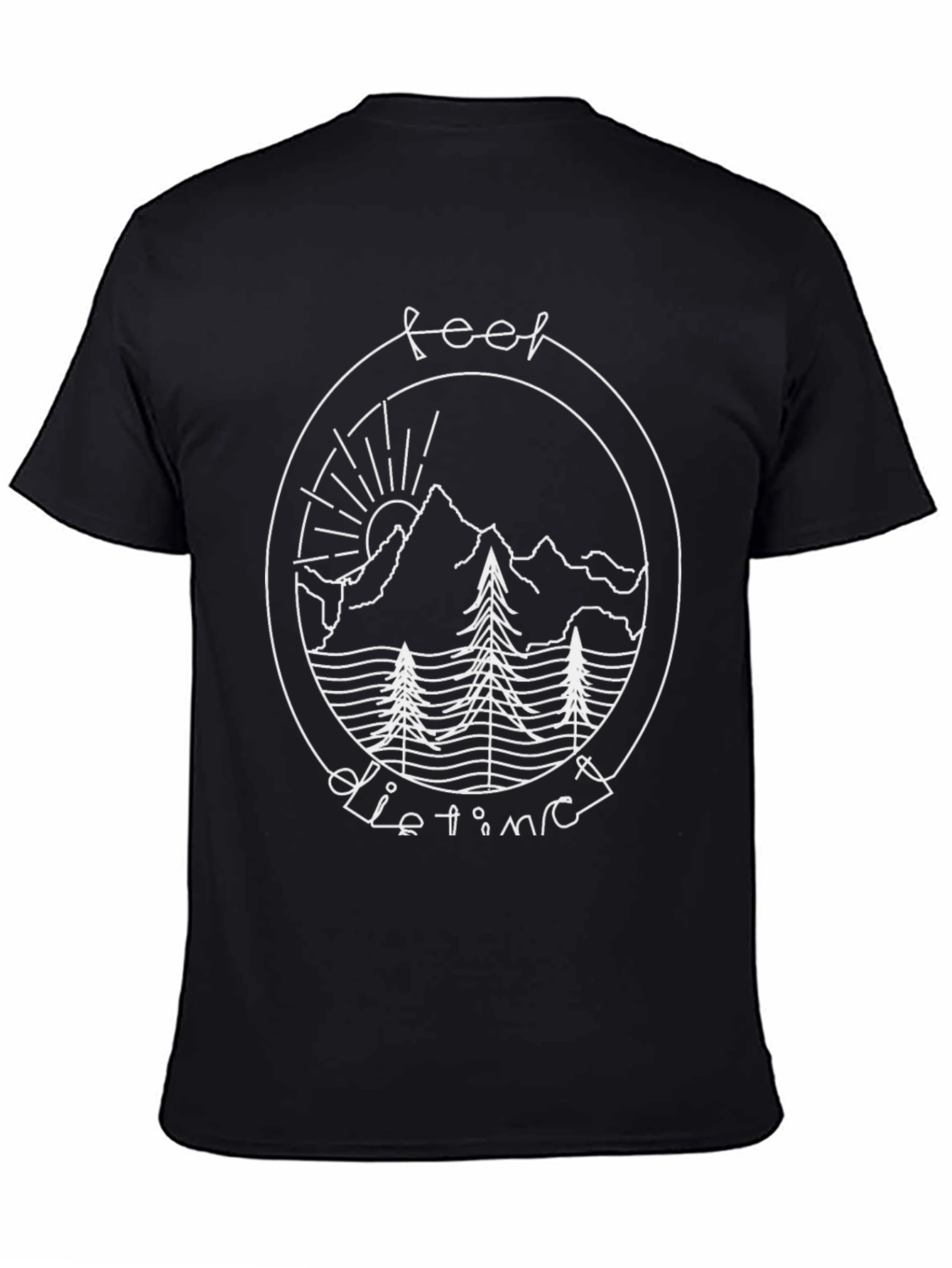 Feel Distinct Mountain Scene Graphic Tee
