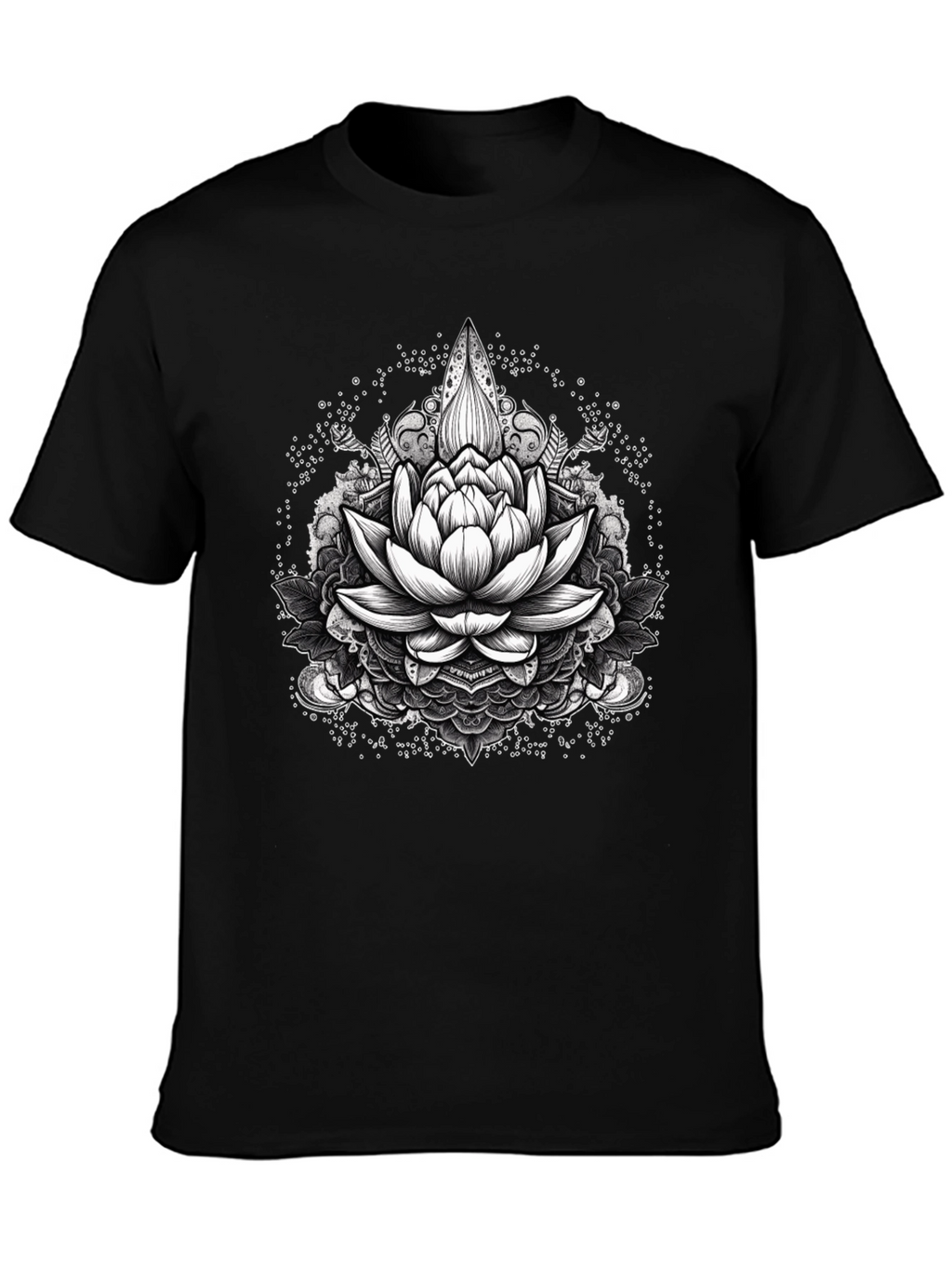 Lotus Flower Mandala Graphic T-Shirt