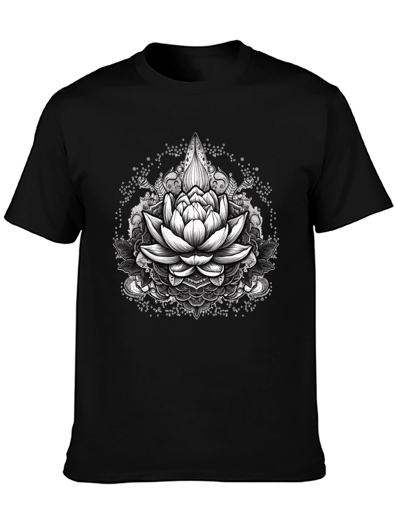 Lotus Flower Mandala Graphic T-Shirt
