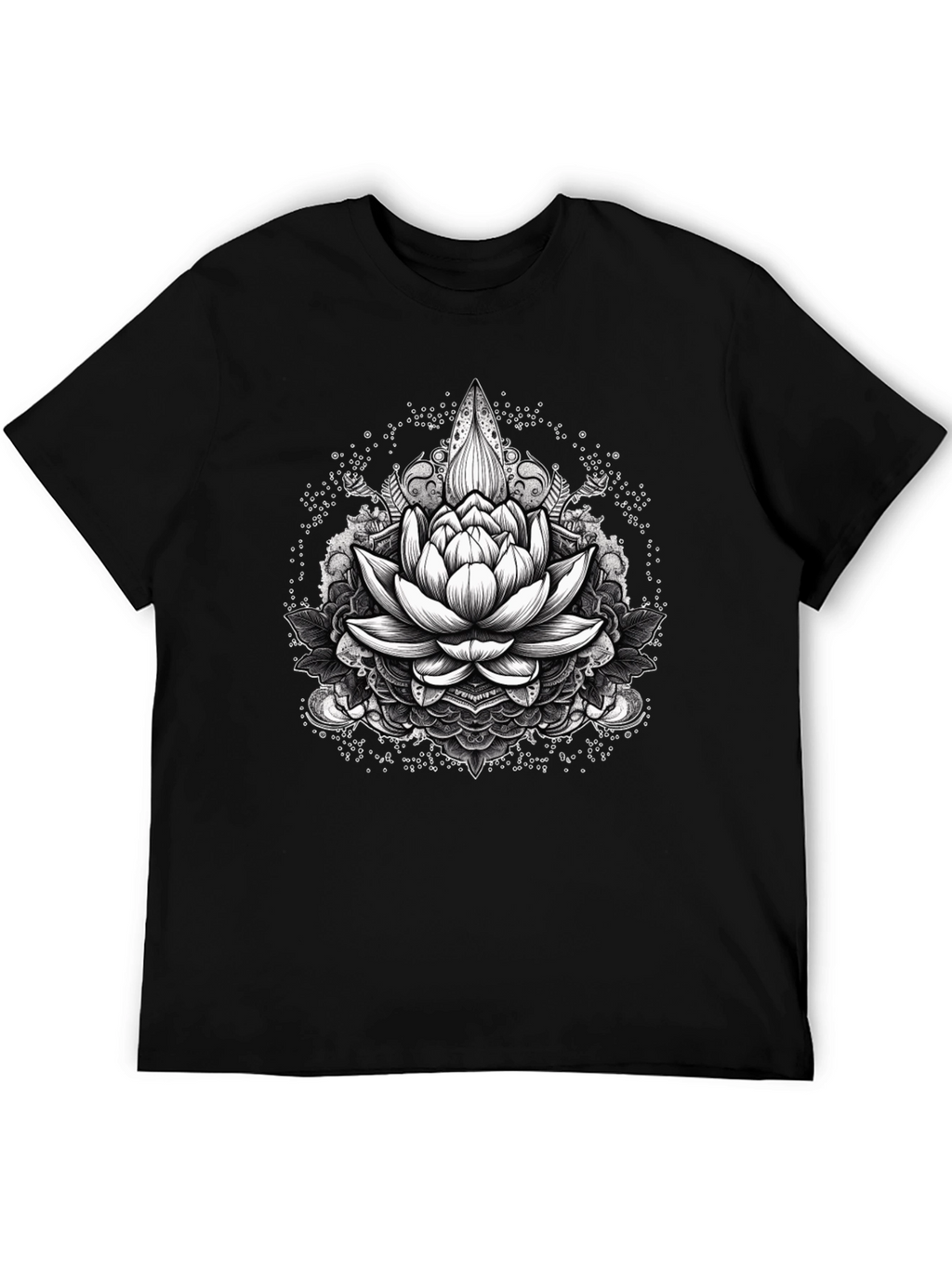 Lotus Flower Mandala Graphic T-Shirt