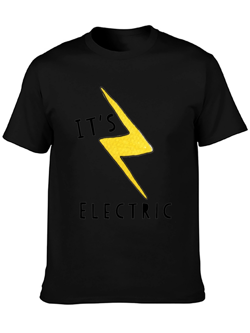 Its Electric Bolt T-Shirt - Black Graphic Tee