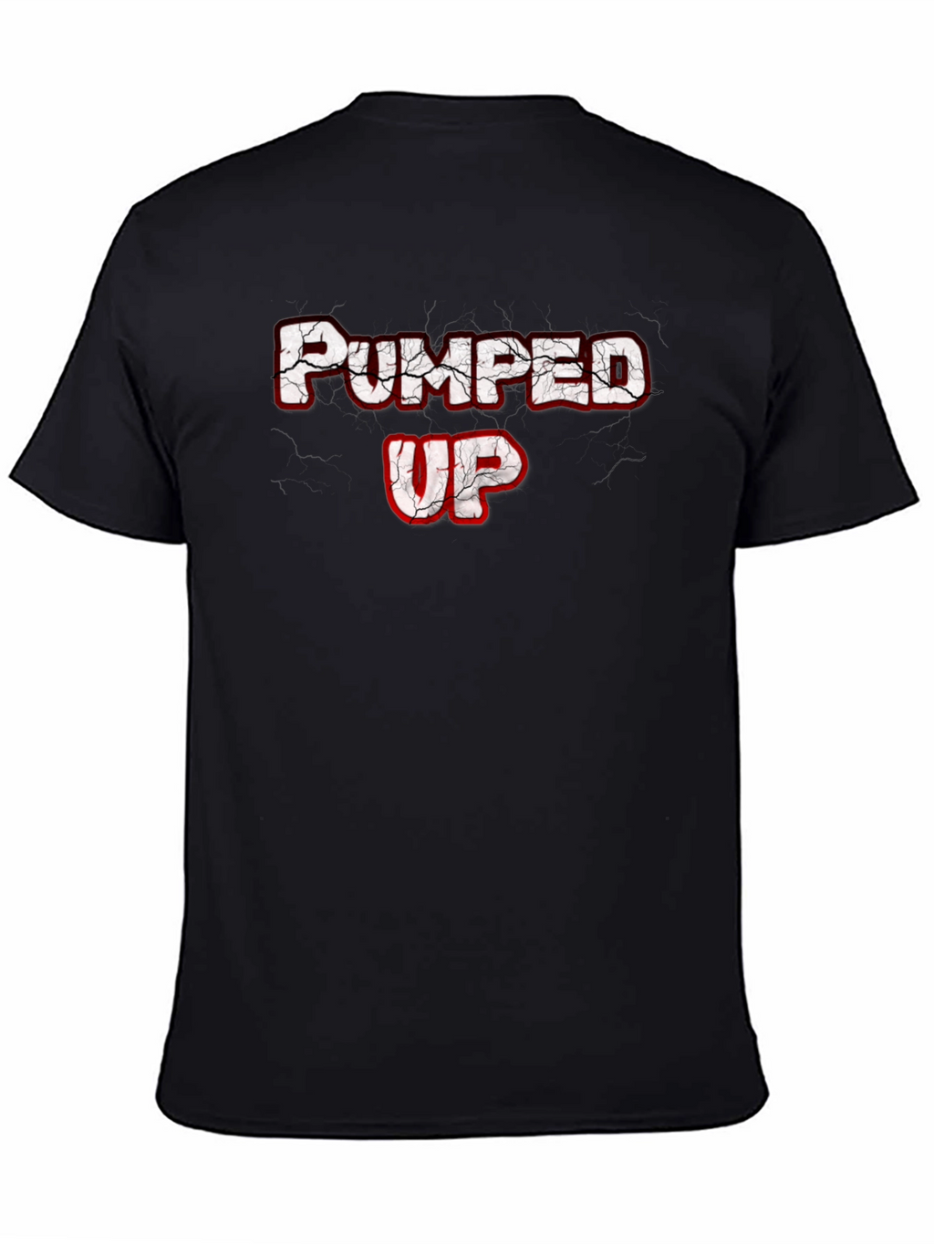 Pumped Up Graphic Tee - Black Cotton T-Shirt