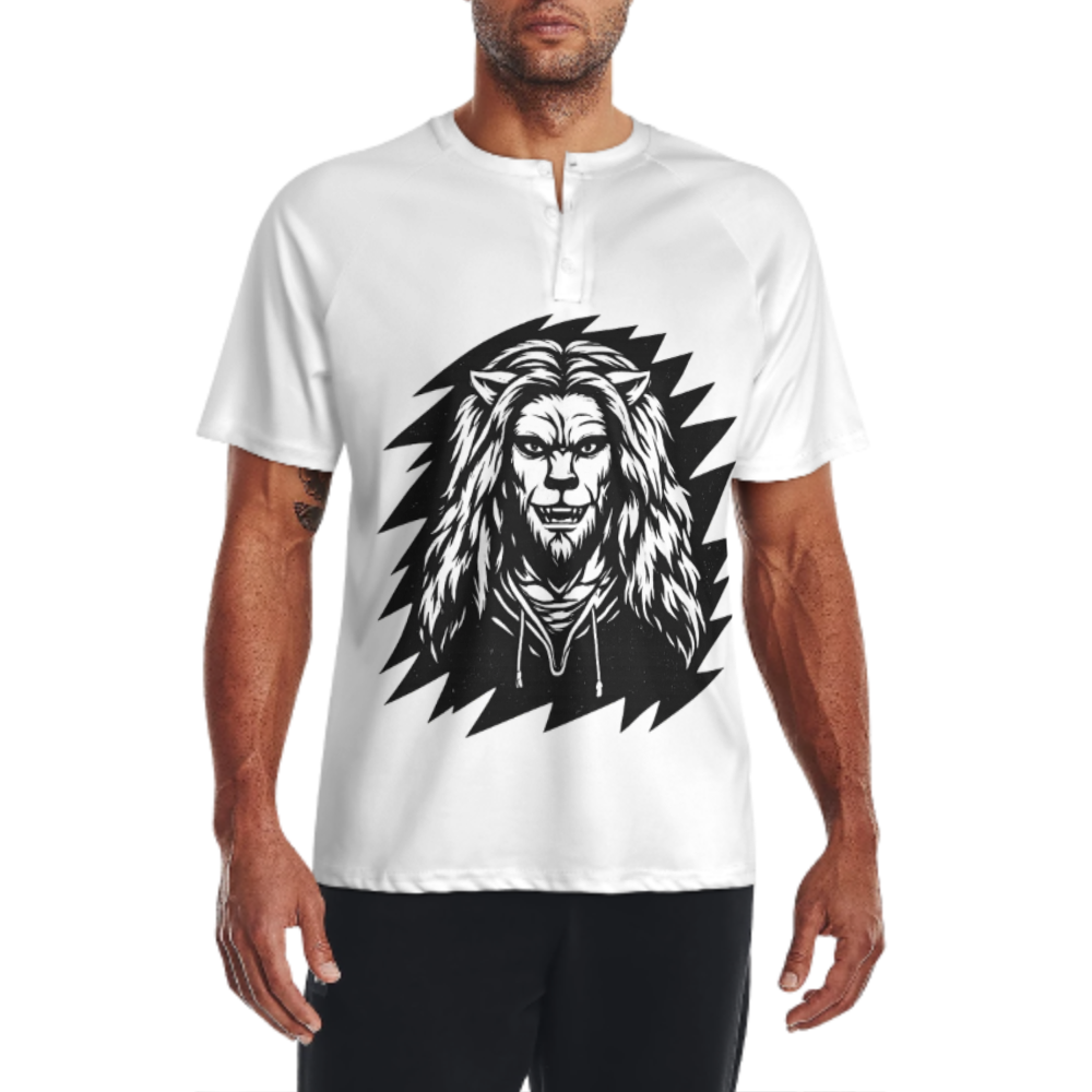 Fierce Lion Warrior Graphic Tee – Bold Streetwear Animal King T-Shirt for Men(z311)