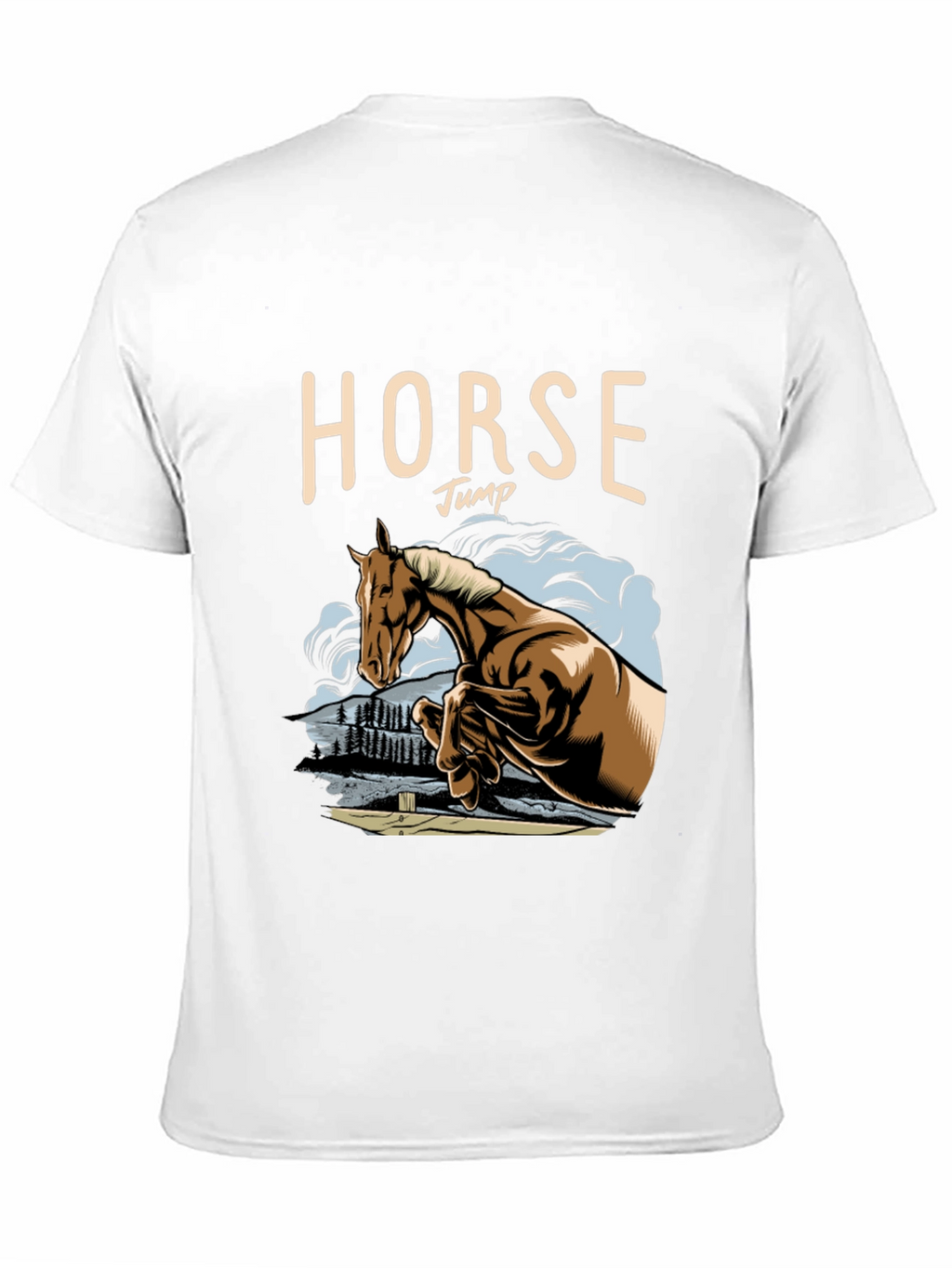 Horse Jump Graphic Tee - Equestrian Style