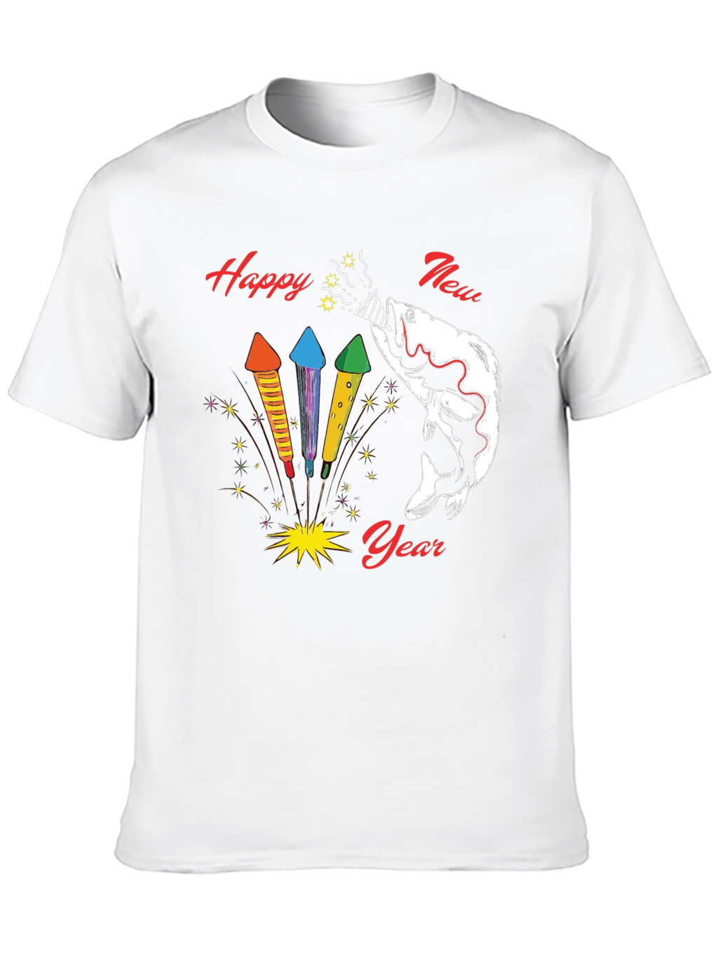 Happy New Year Fishing T-Shirt