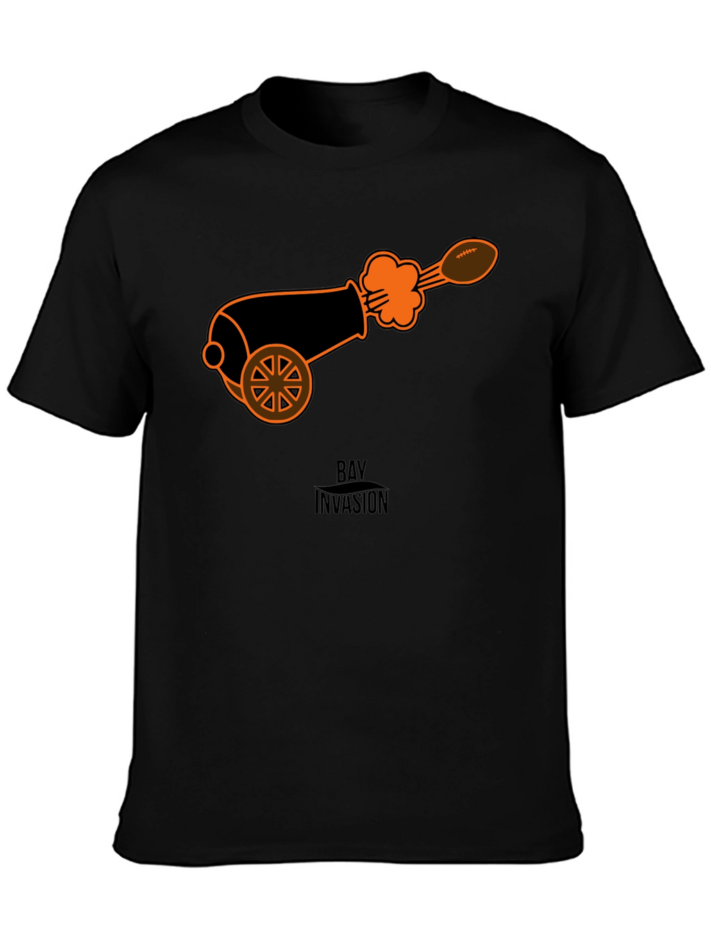 Cannon Football T-Shirt - Black