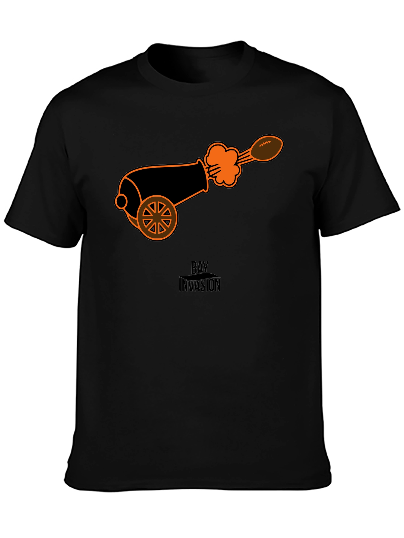 Cannon Football T-Shirt - Black