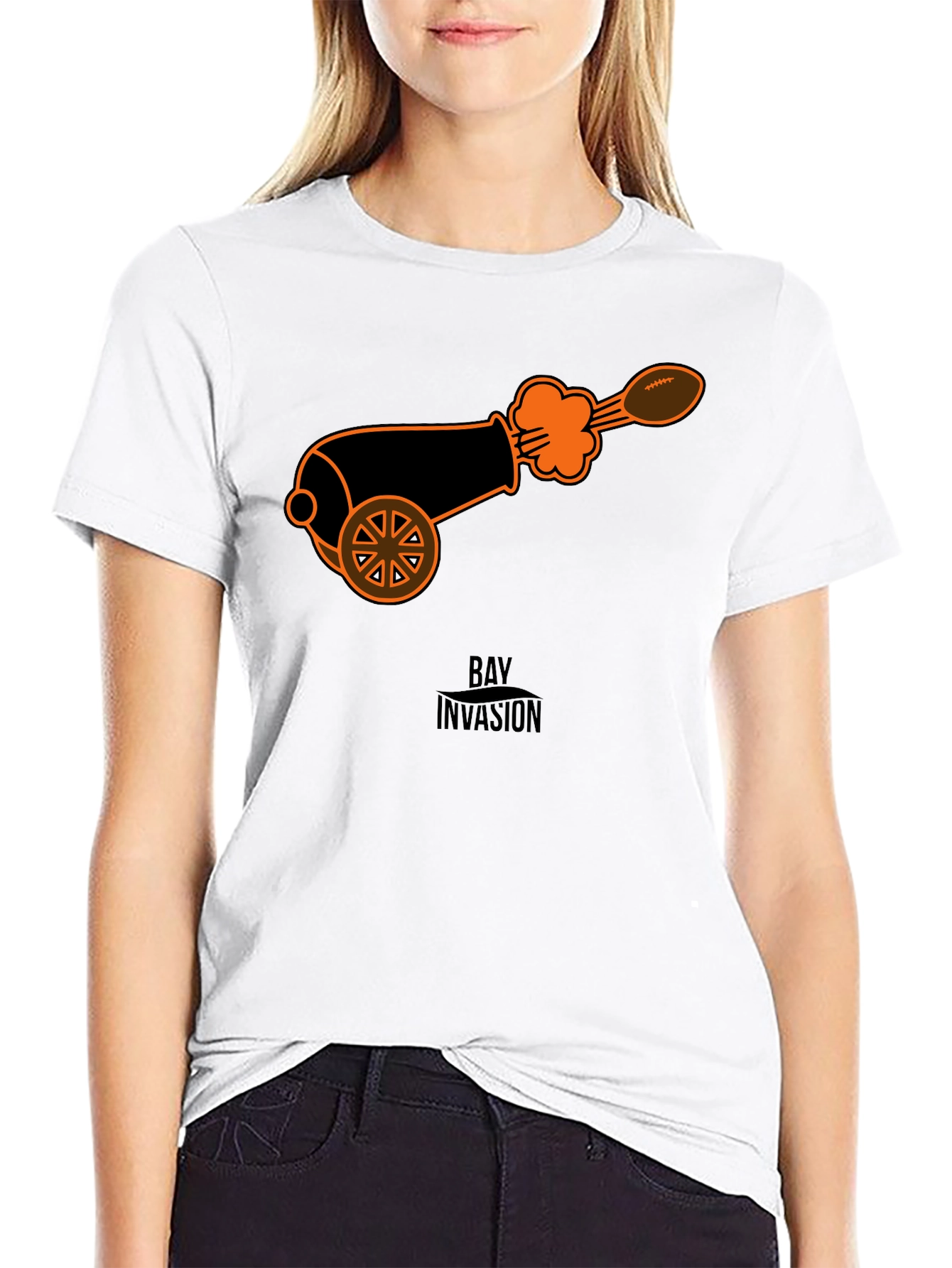 Cannon Football T-Shirt - Black