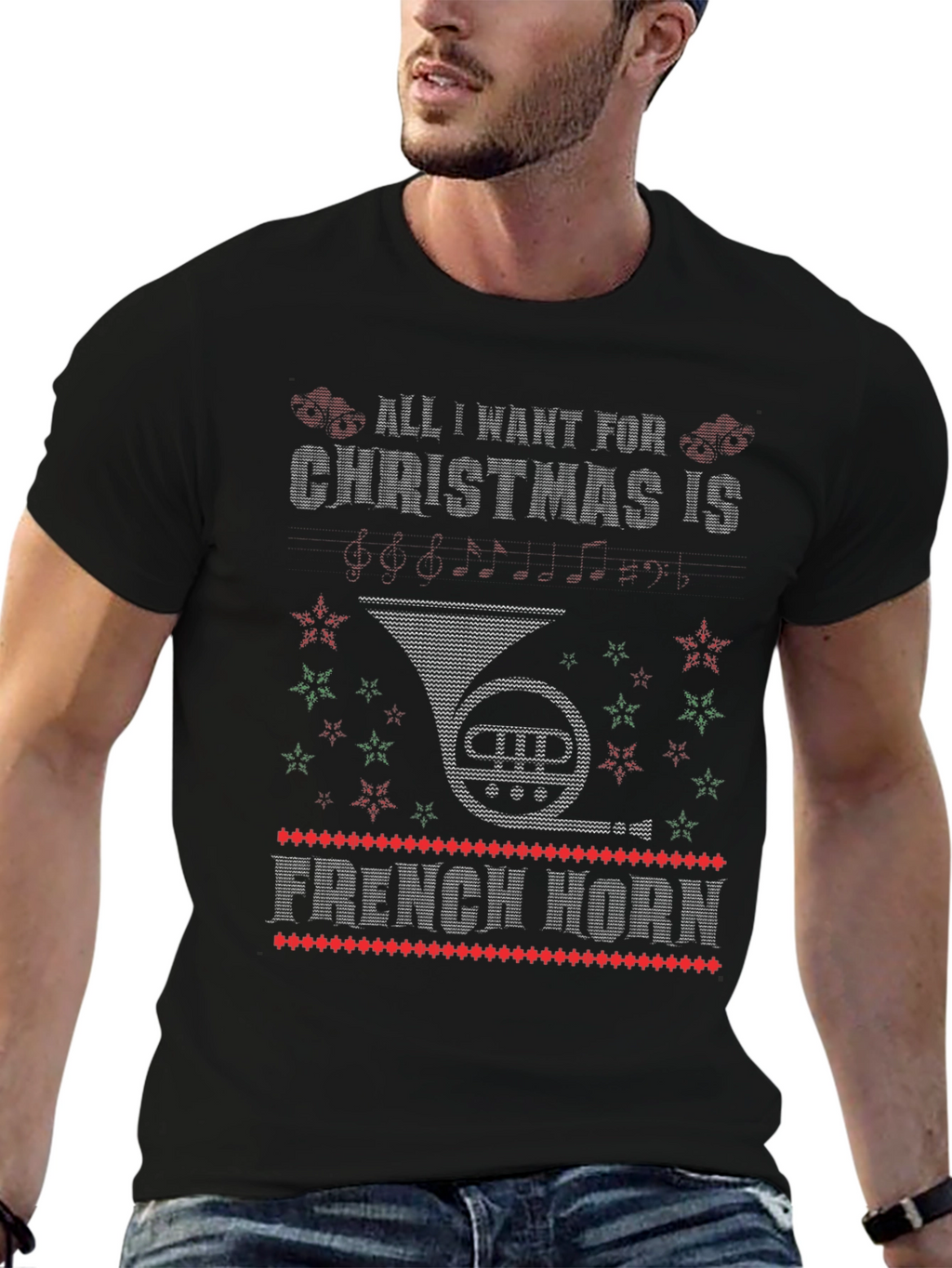 French Horn Christmas T-Shirt