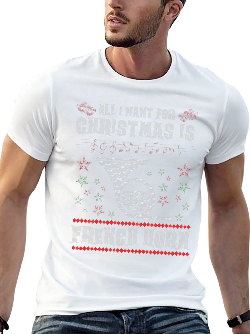 French Horn Christmas T-Shirt