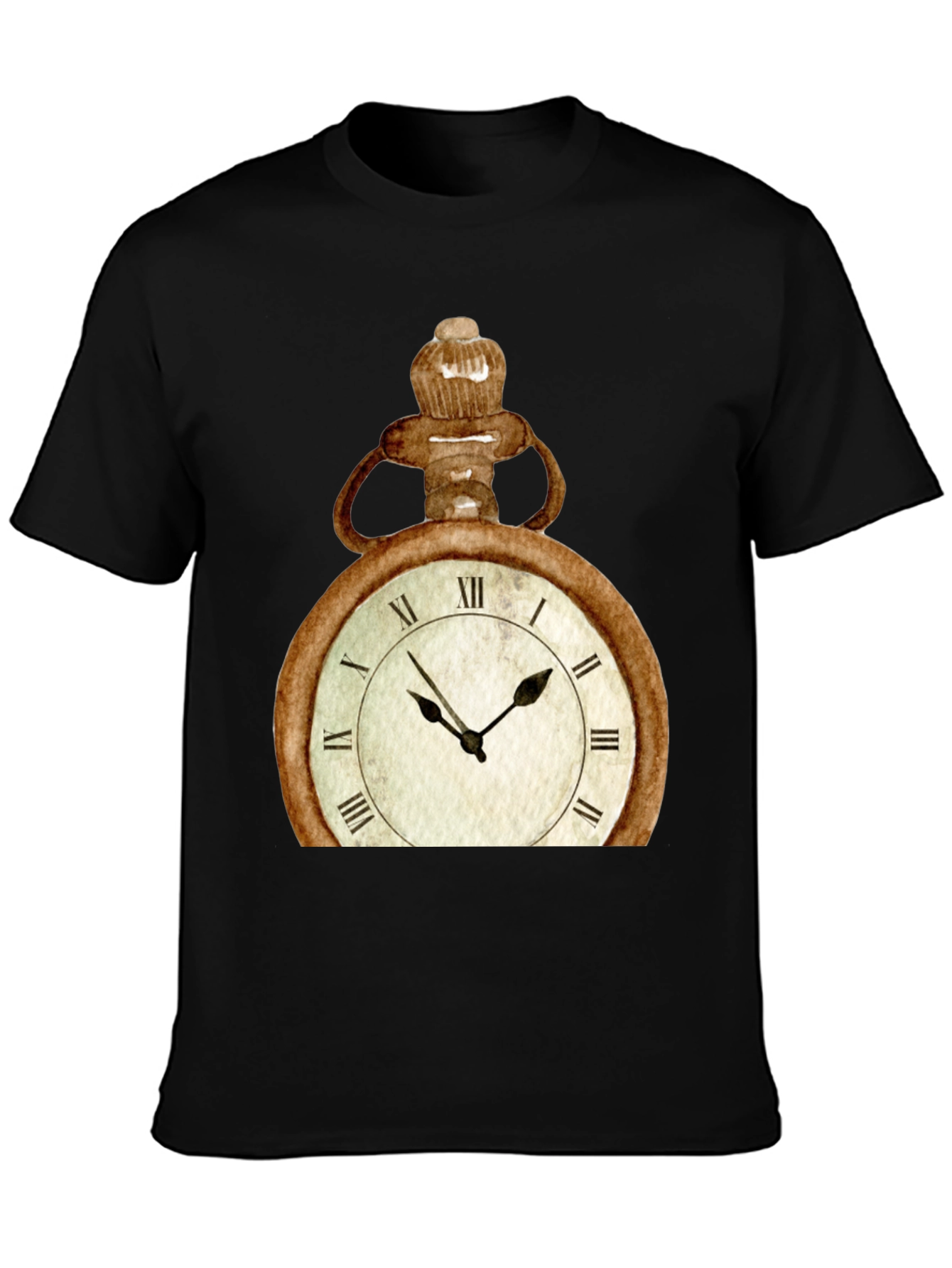 Vintage Pocket Watch Graphic Tee - Unique Design