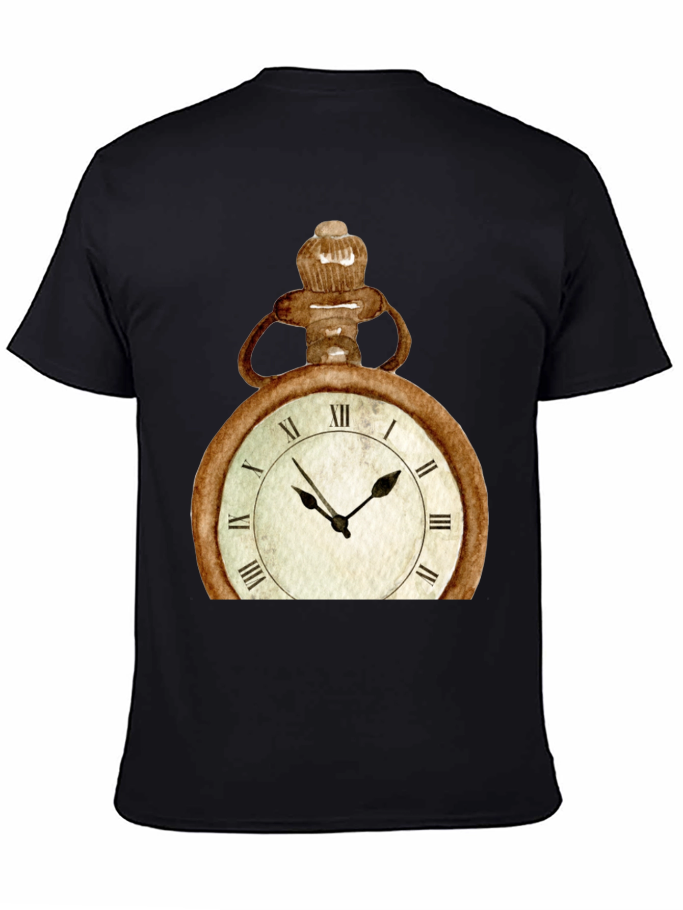 Vintage Pocket Watch Graphic Tee - Unique Design