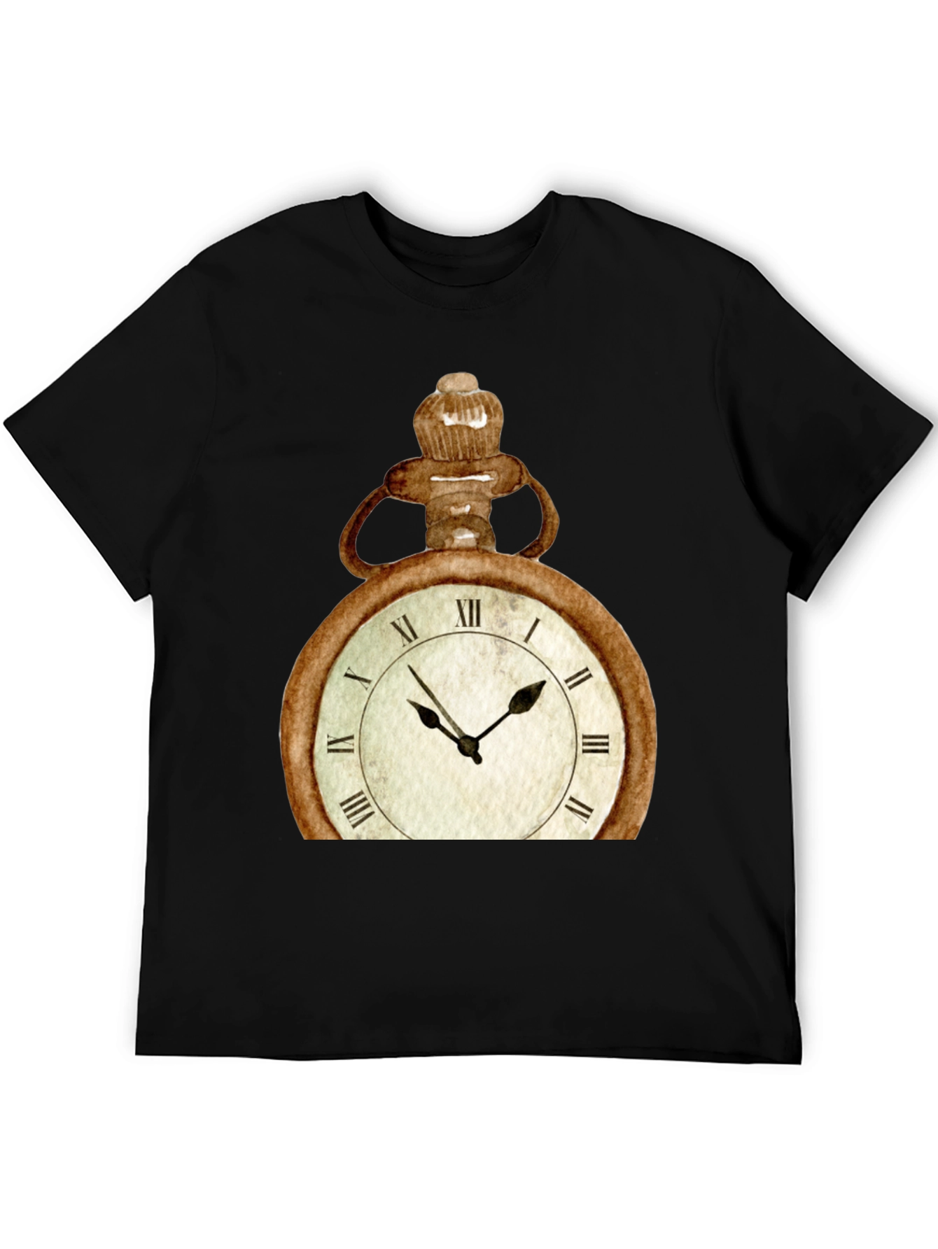 Vintage Pocket Watch Graphic Tee - Unique Design