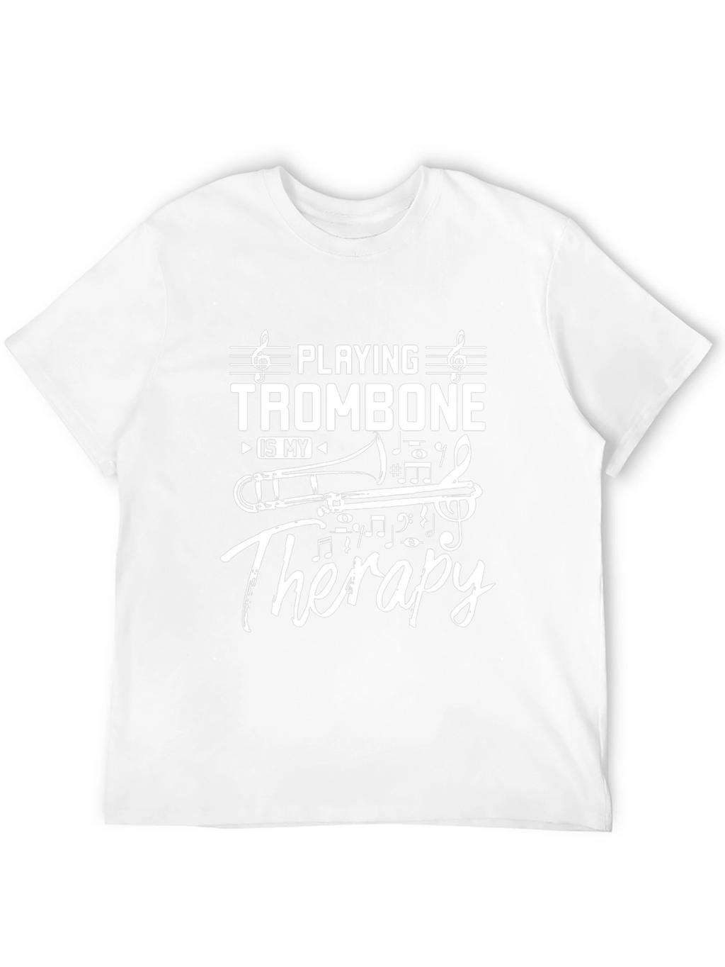 Trombone Therapy T-Shirt - Musicians Humor Tee