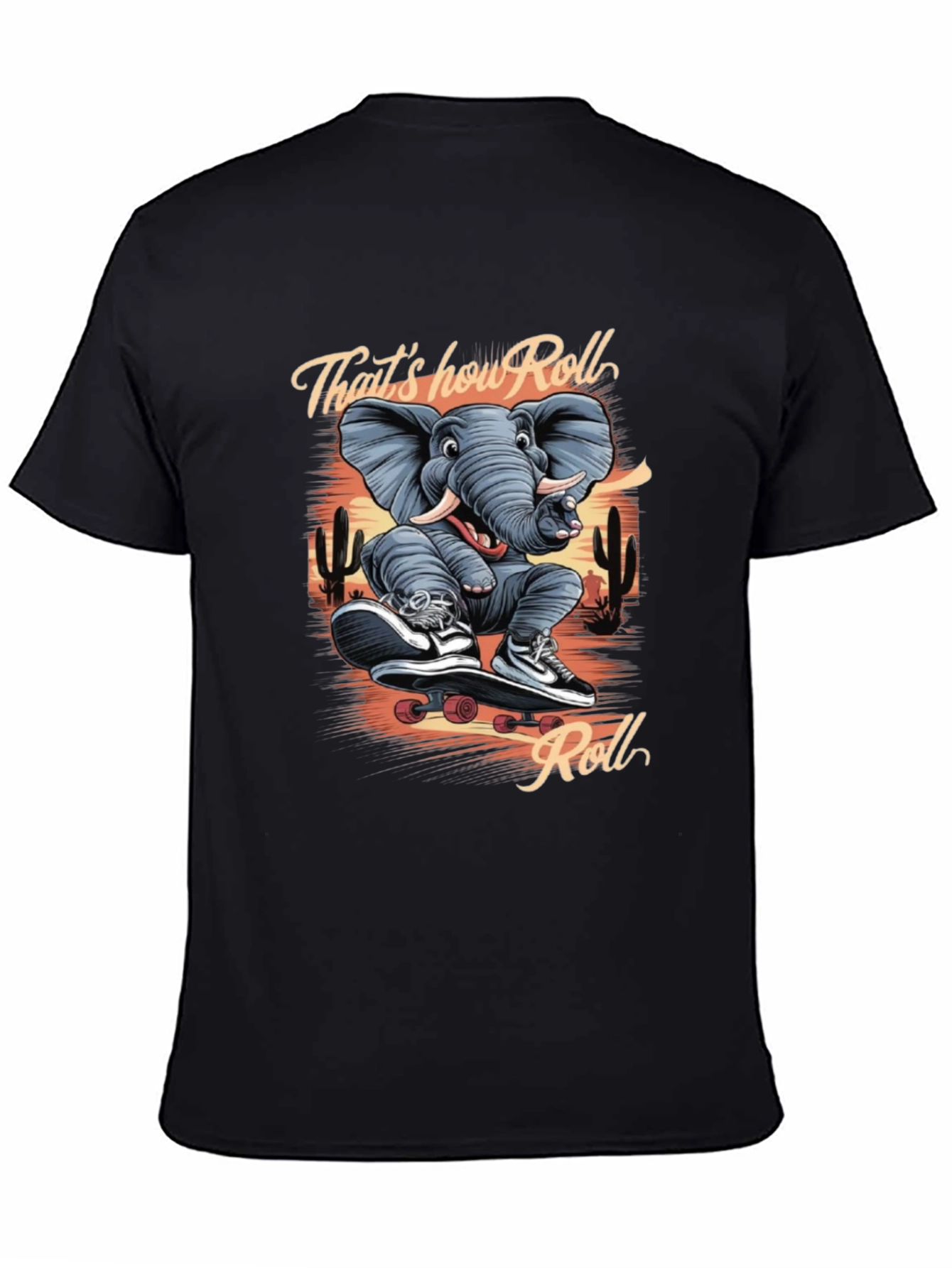 Cool Elephant Skateboard T-Shirt