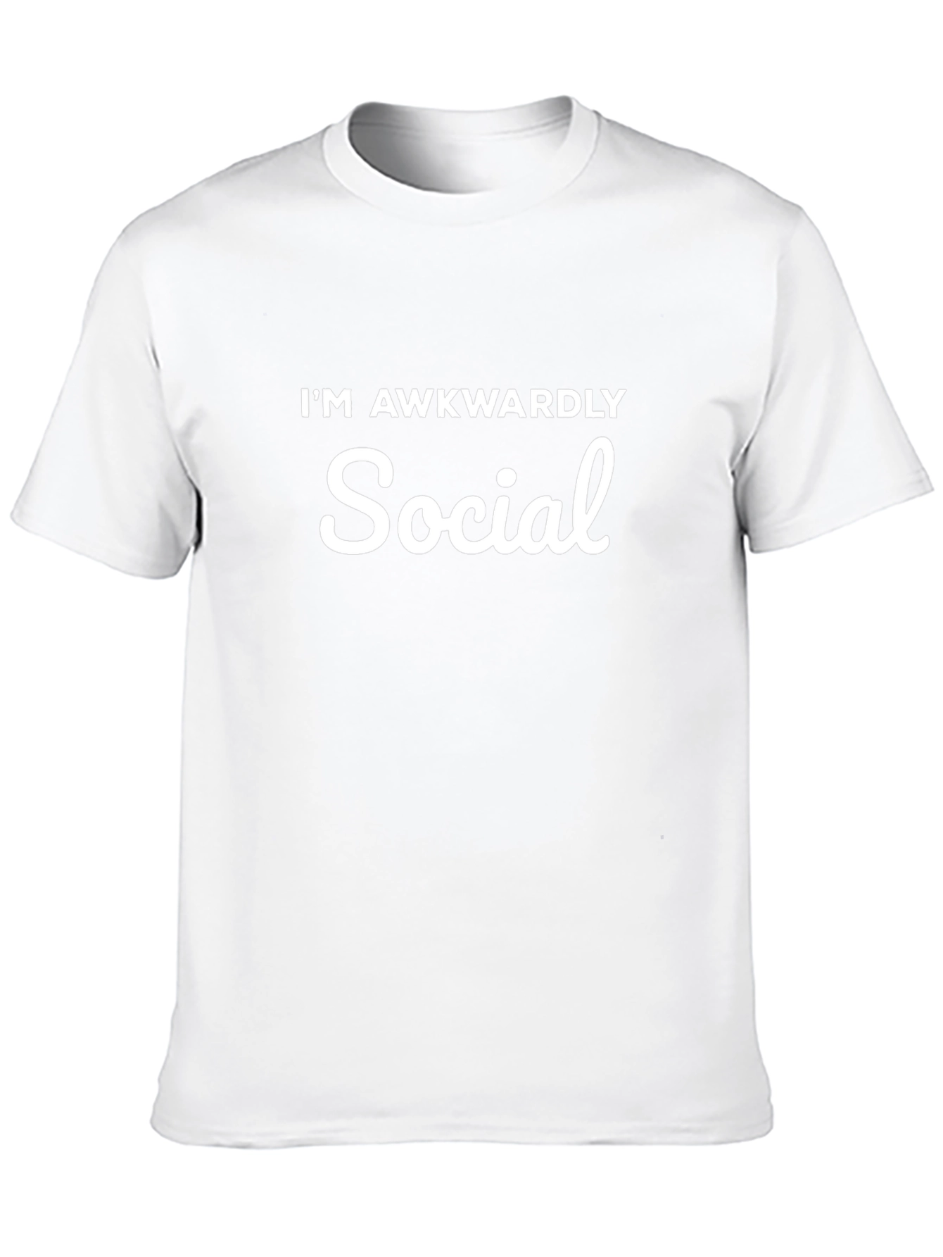 Awkwardly Social Graphic Tee - Mens Black T-Shirt