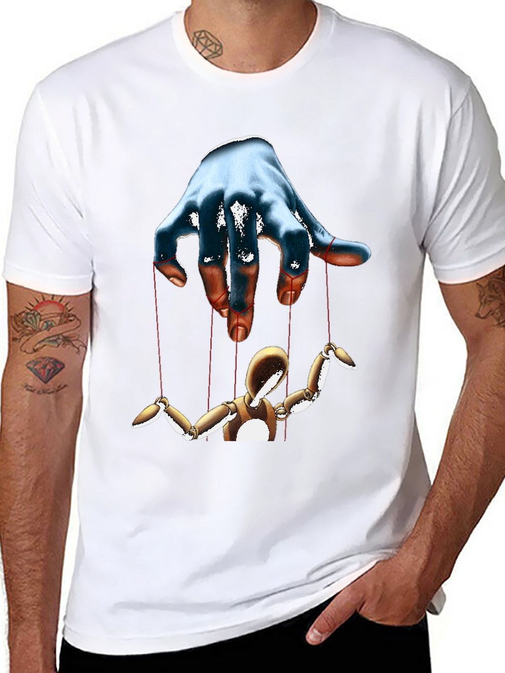 Puppet Master Graphic Tee - Black Cotton T-Shirt