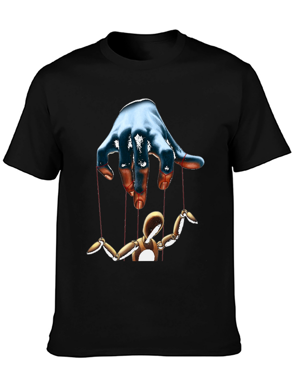 Puppet Master Graphic Tee - Black Cotton T-Shirt