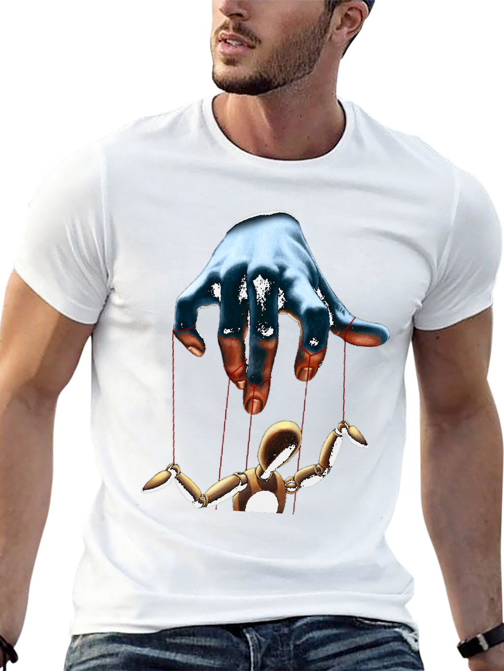 Puppet Master Graphic Tee - Black Cotton T-Shirt