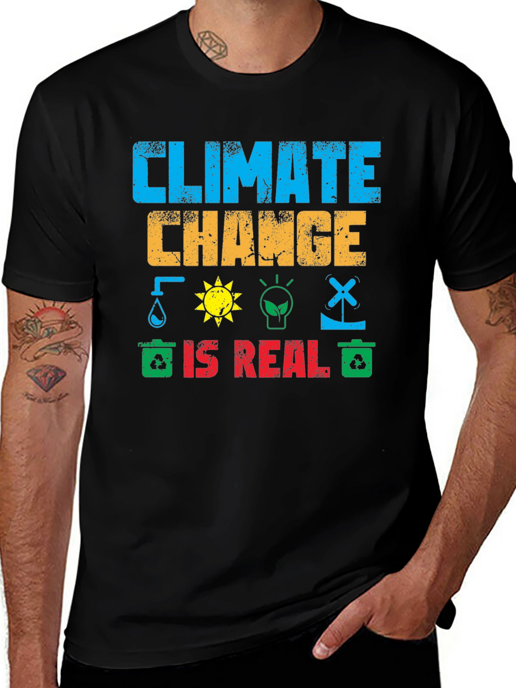 Climate Change is Real Graphic T-Shirt