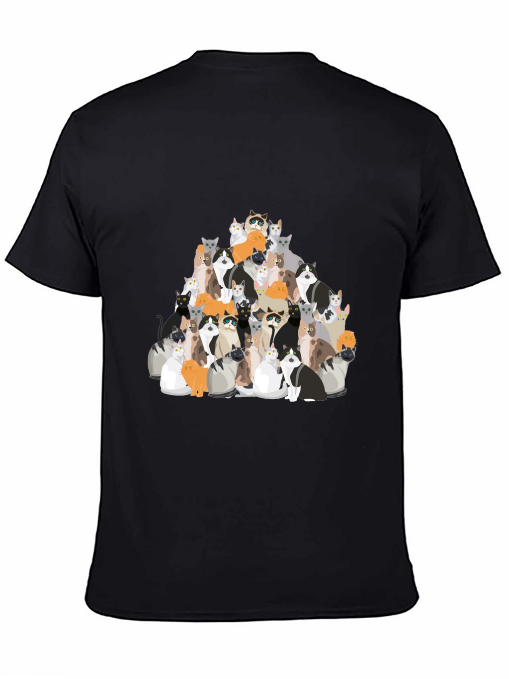 Cat Pile T-Shirt - Crazy Cat Lover Tee