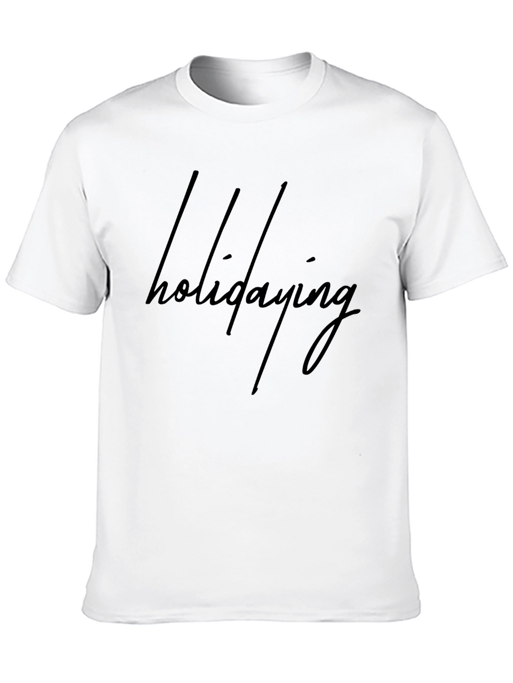 Holidaying Black Graphic Tee