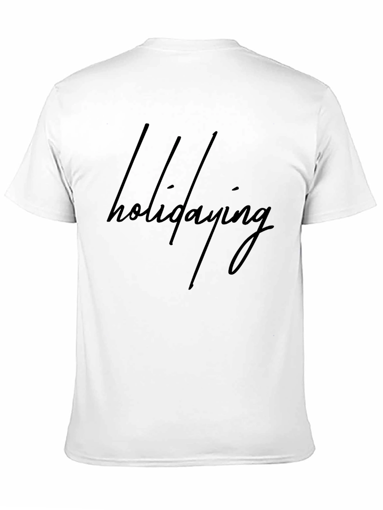 Holidaying Black Graphic Tee