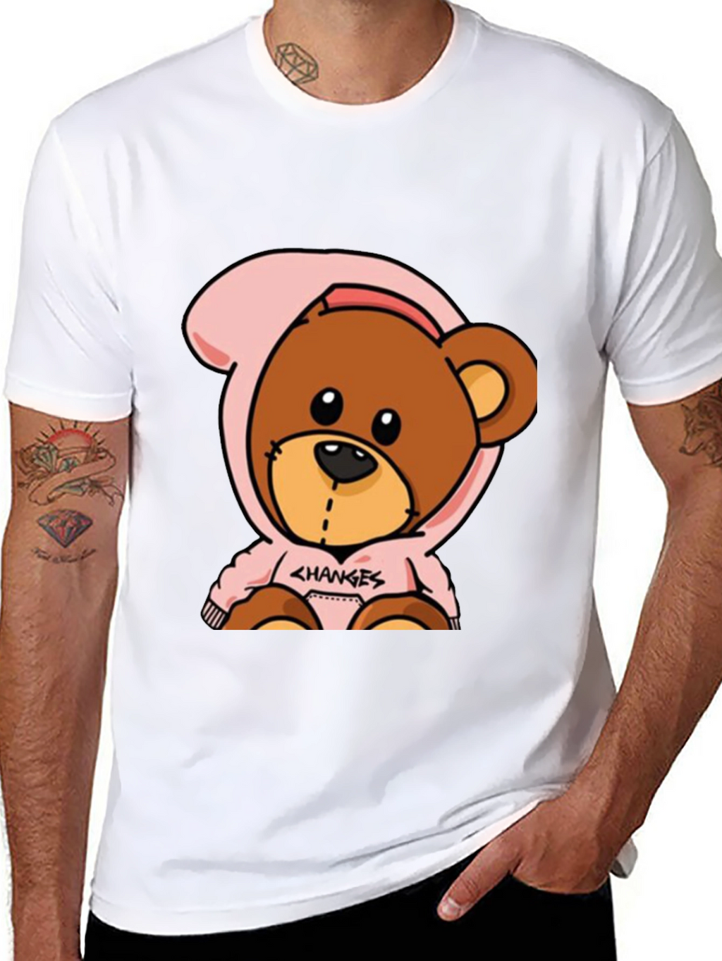 Cartoon Bear Graphic Tee