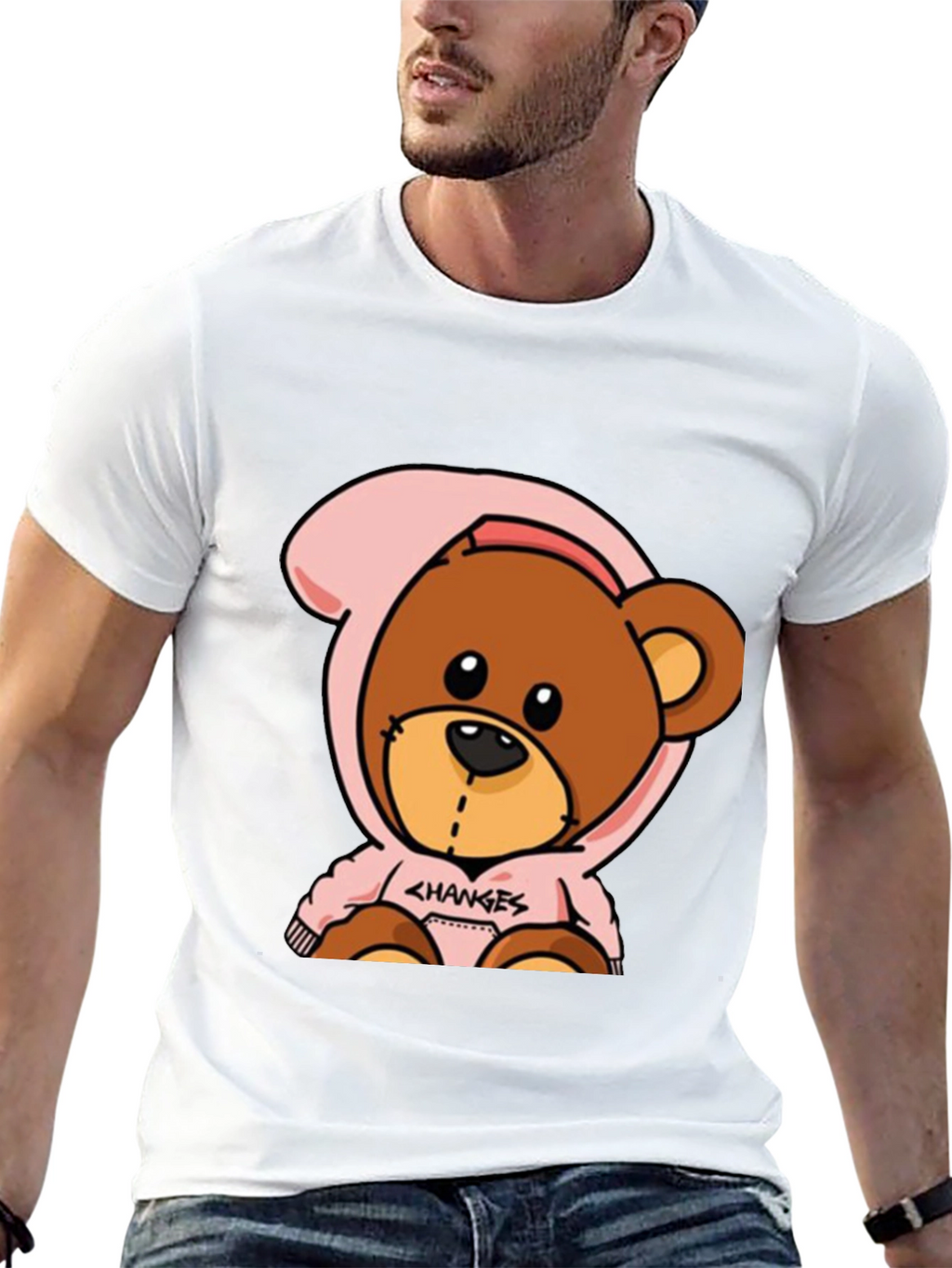 Cartoon Bear Graphic Tee