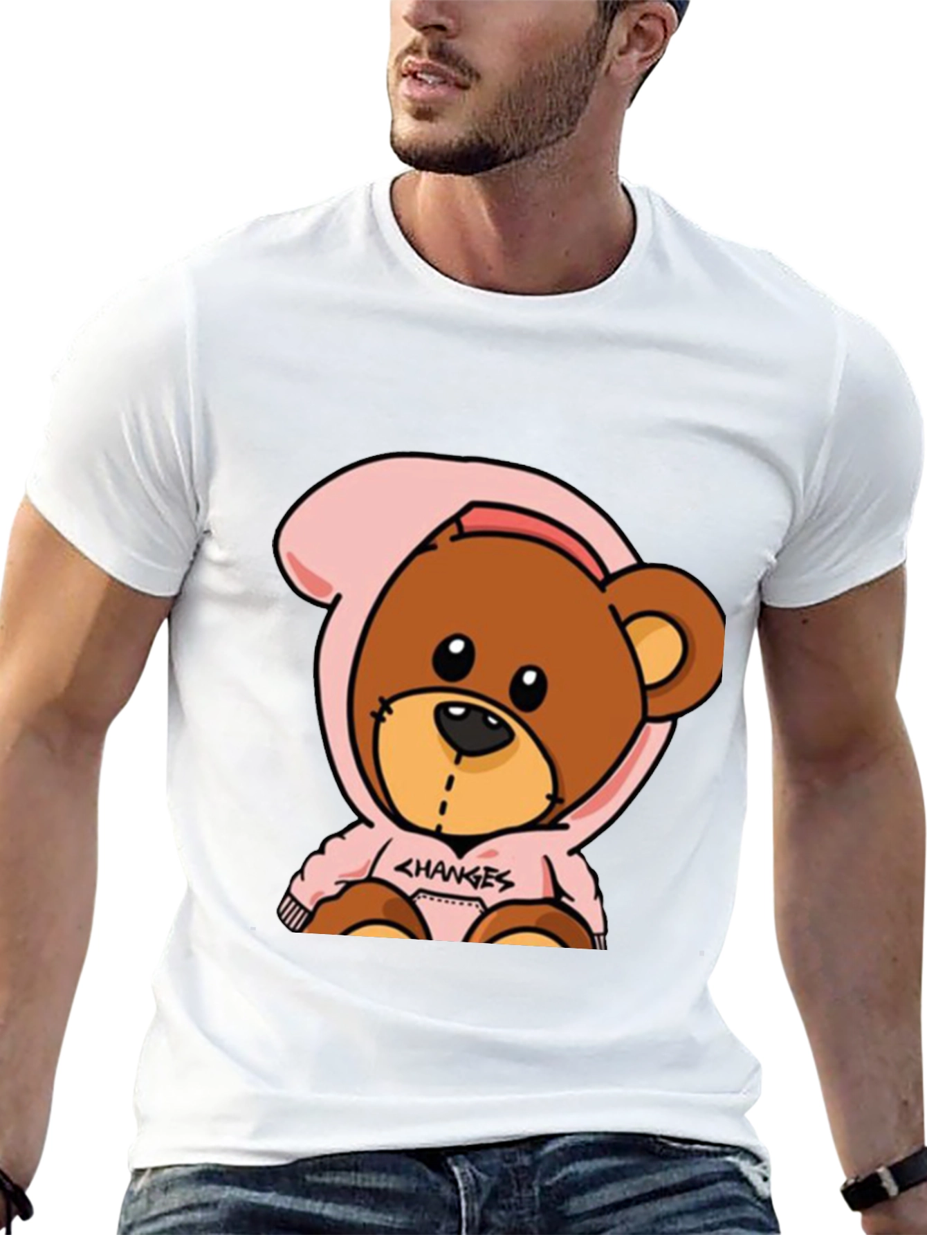 Cartoon Bear Graphic Tee