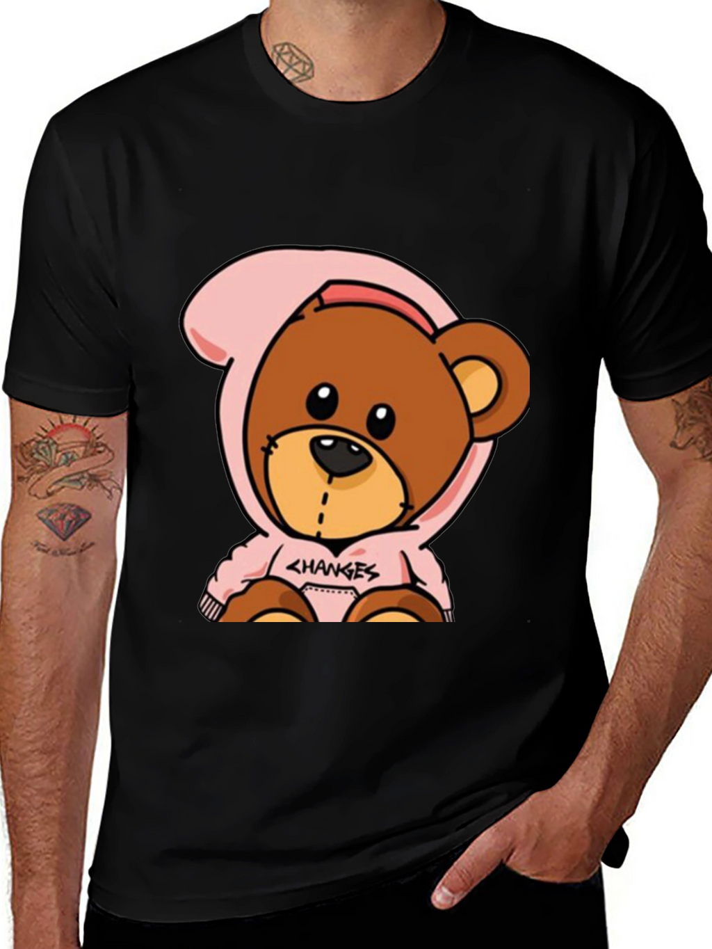 Cartoon Bear Graphic Tee