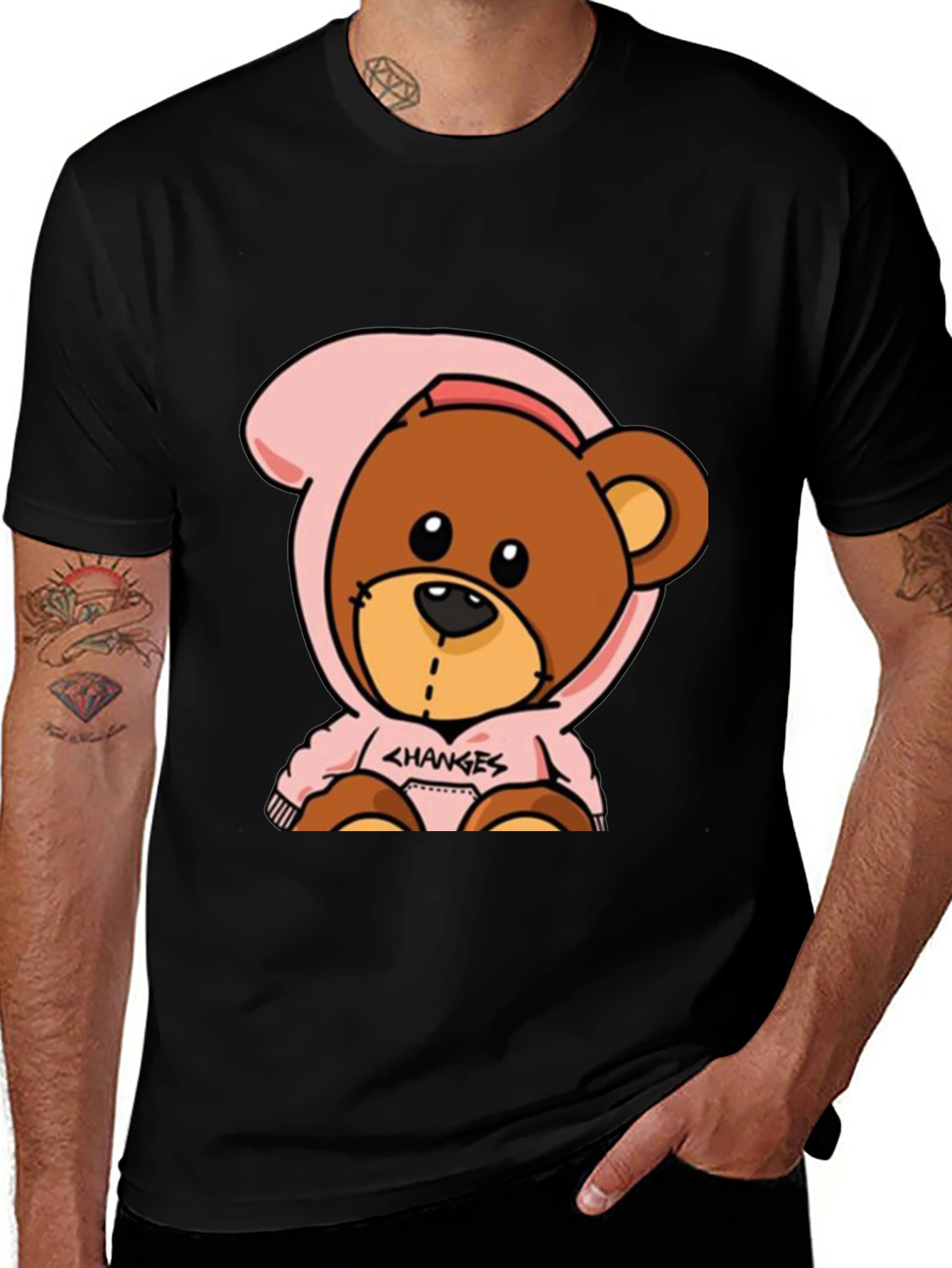 Cartoon Bear Graphic Tee