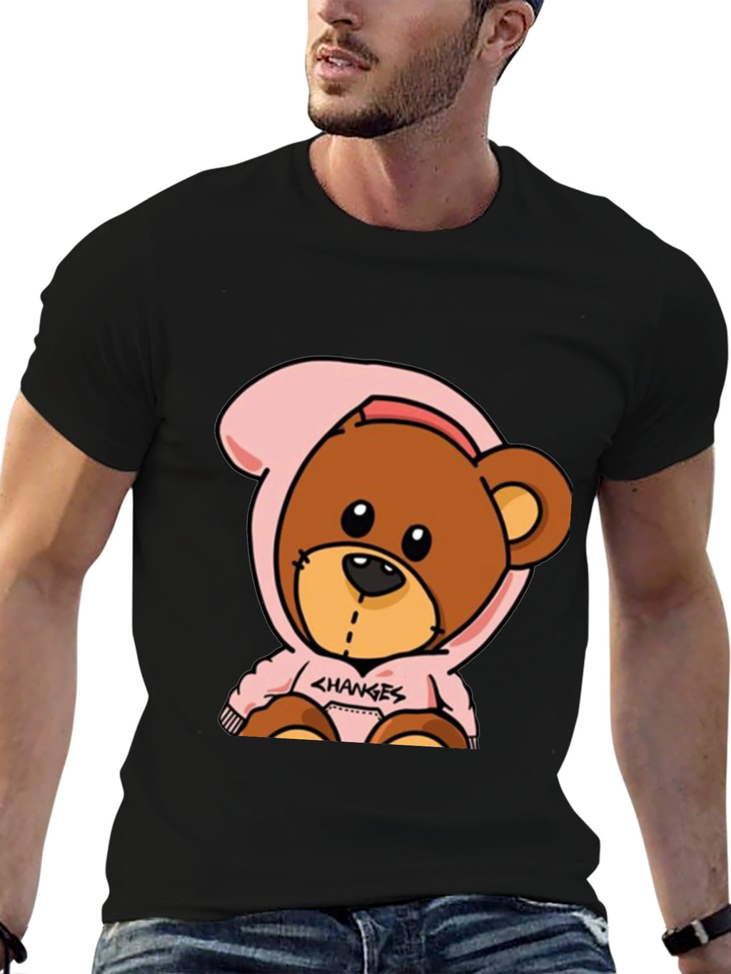 Cartoon Bear Graphic Tee