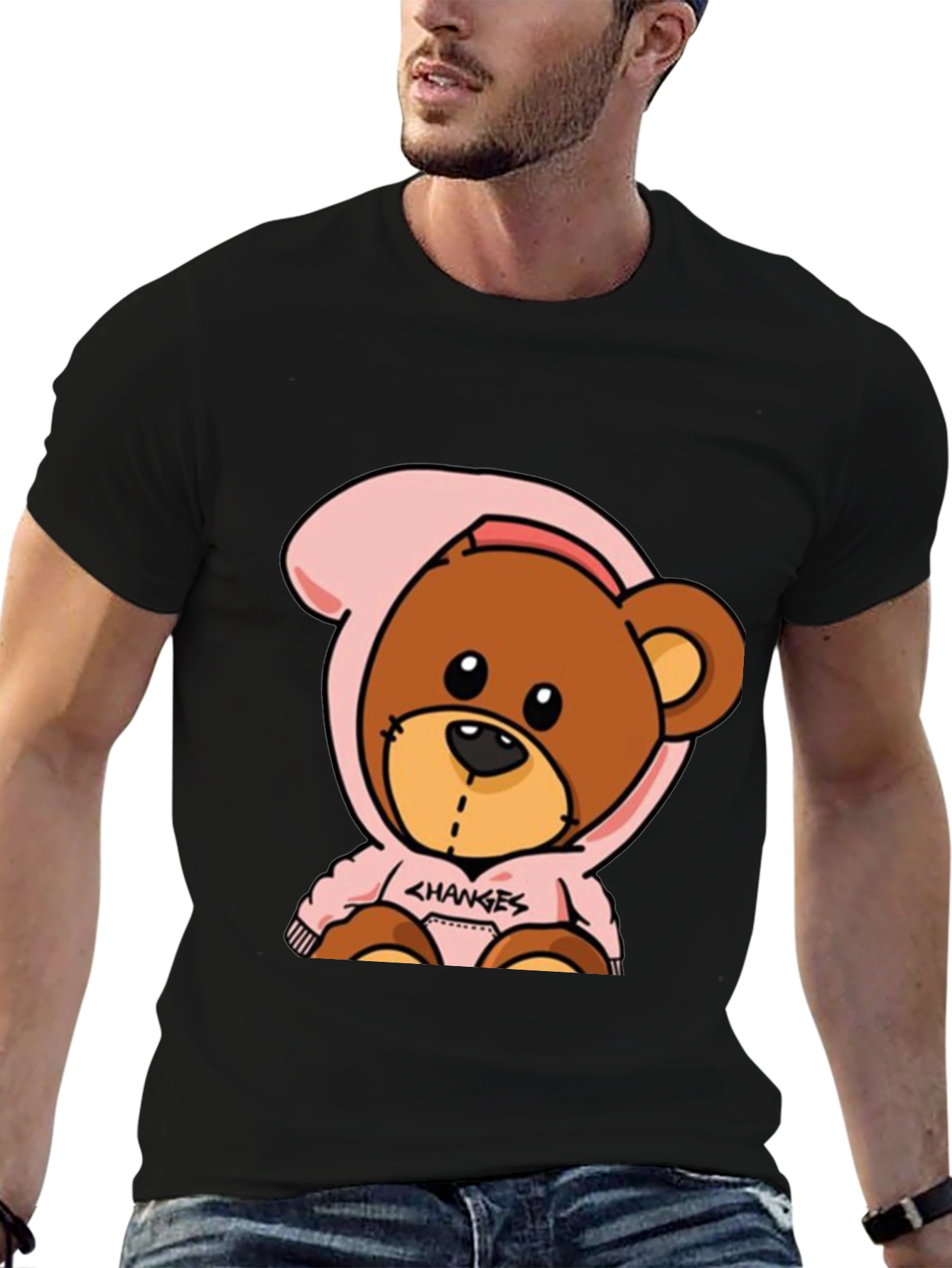 Cartoon Bear Graphic Tee