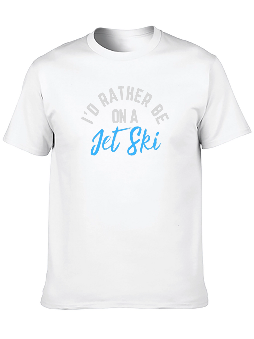 Id Rather Be on a Jet Ski Black T-Shirt