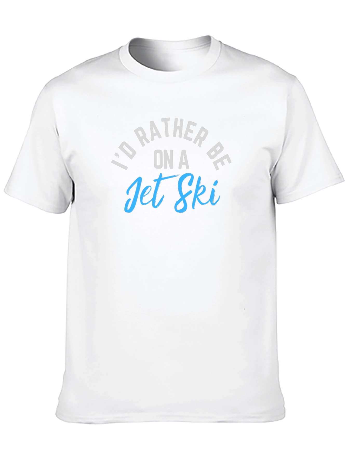 Id Rather Be on a Jet Ski Black T-Shirt