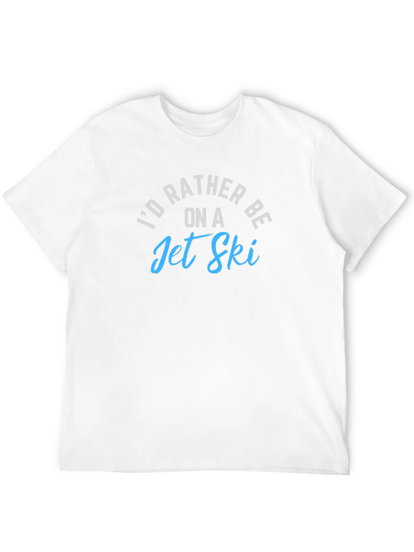 Id Rather Be on a Jet Ski Black T-Shirt