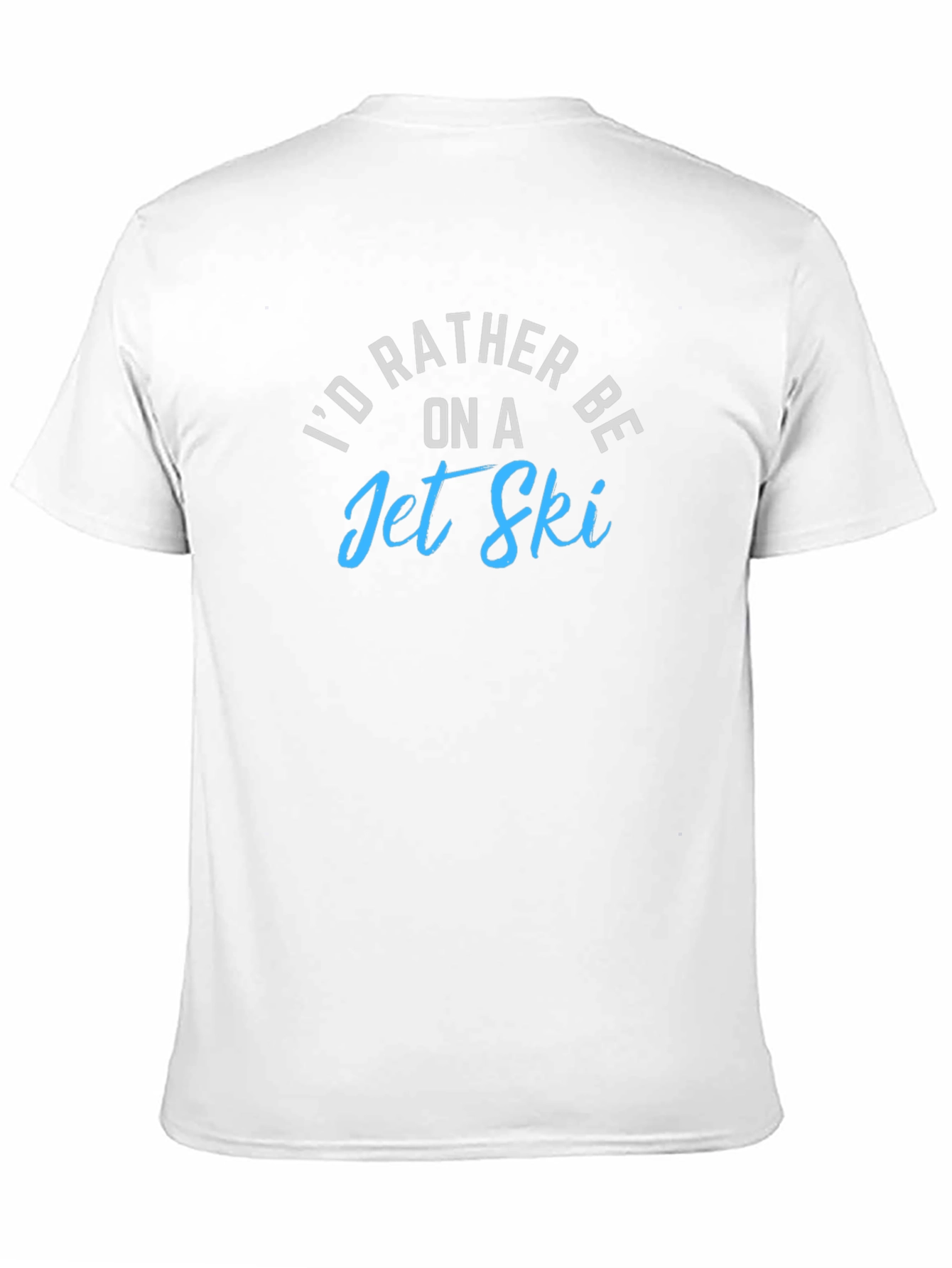 Id Rather Be on a Jet Ski Black T-Shirt