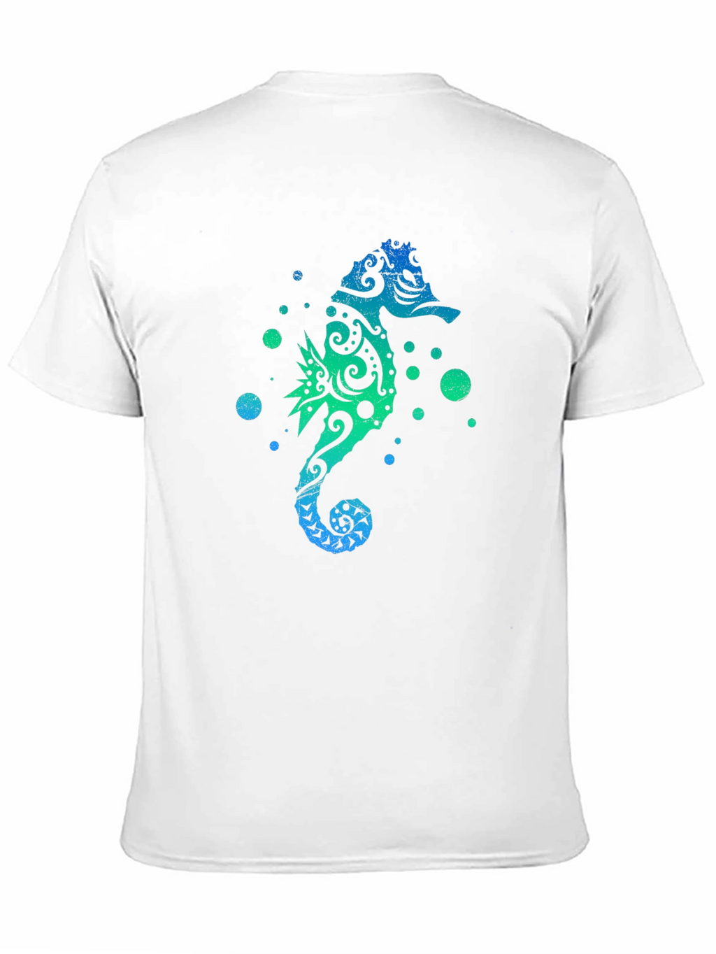 Tribal Seahorse Graphic Tee - Mens Black T-Shirt