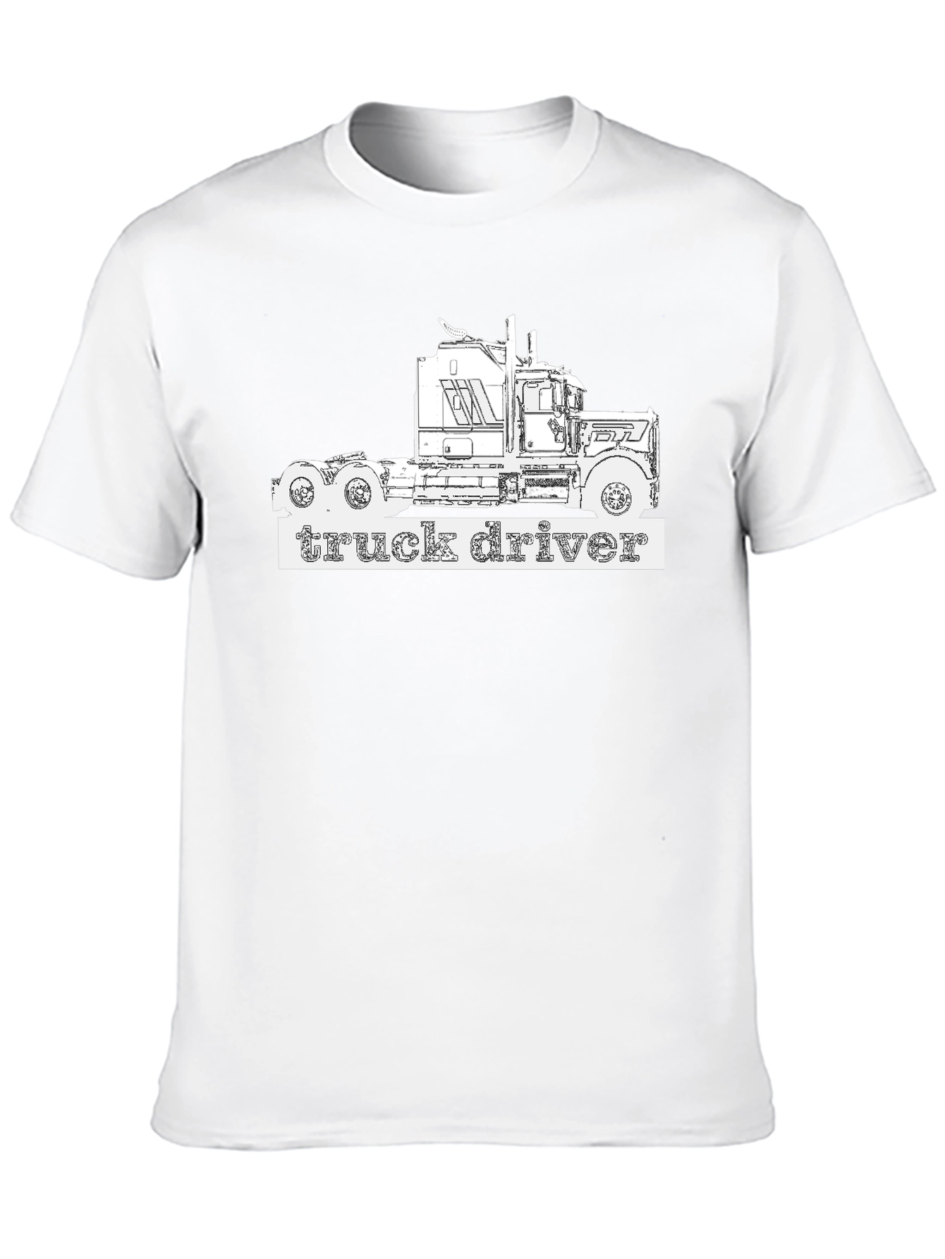Truck Driver T-Shirt - Black Graphic Tee