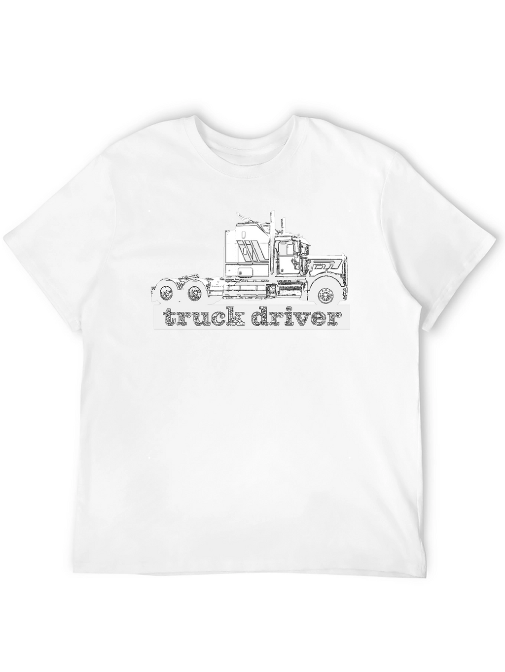 Truck Driver T-Shirt - Black Graphic Tee