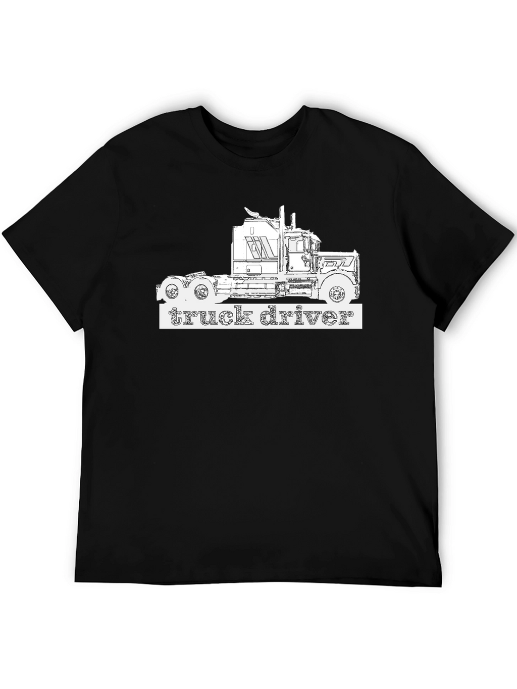 Truck Driver T-Shirt - Black Graphic Tee