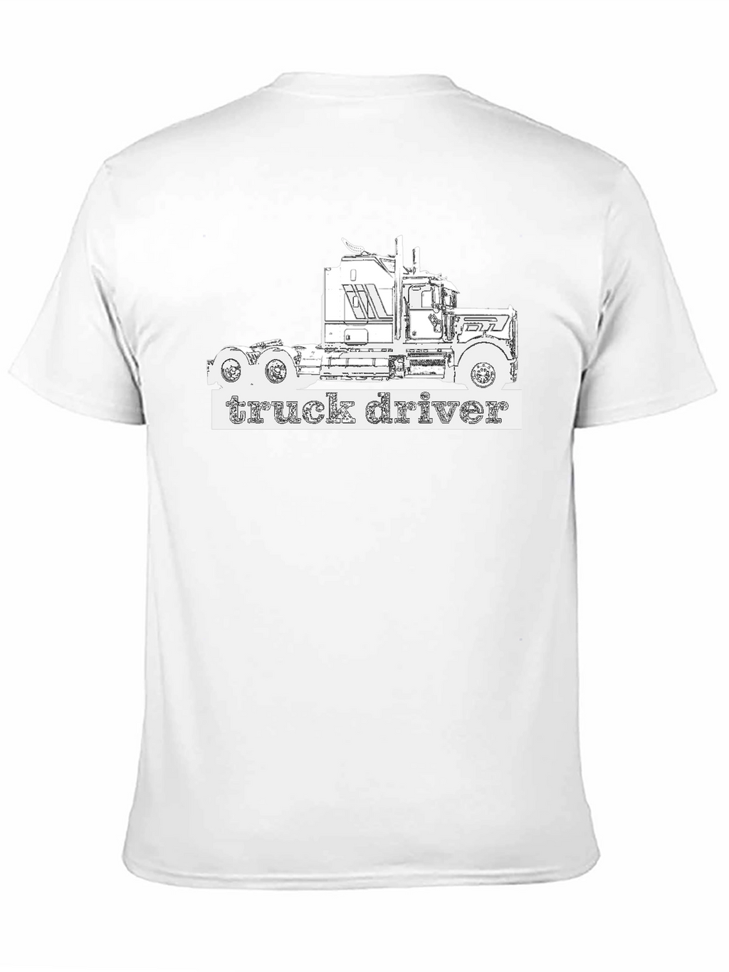 Truck Driver T-Shirt - Black Graphic Tee