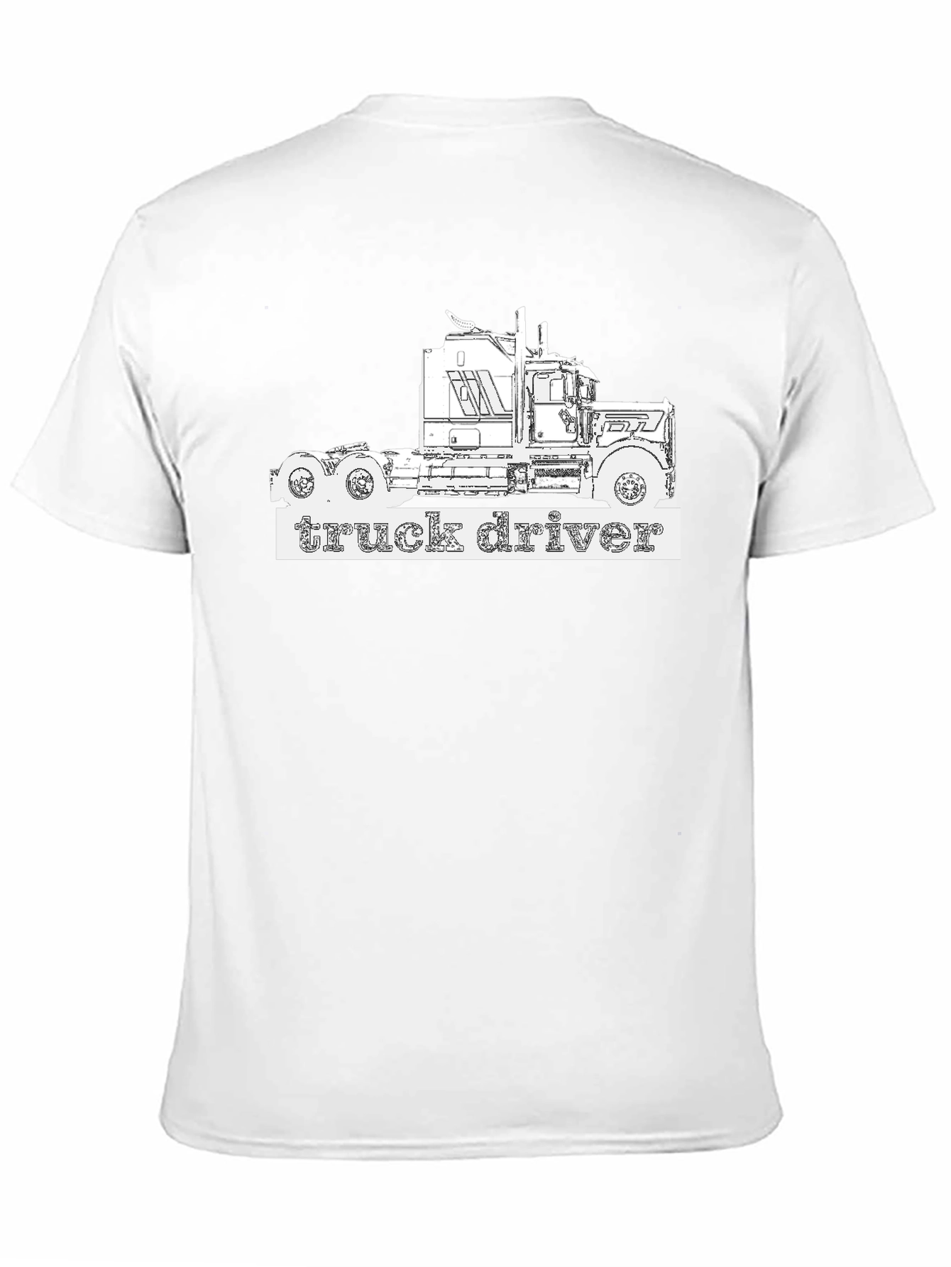 Truck Driver T-Shirt - Black Graphic Tee