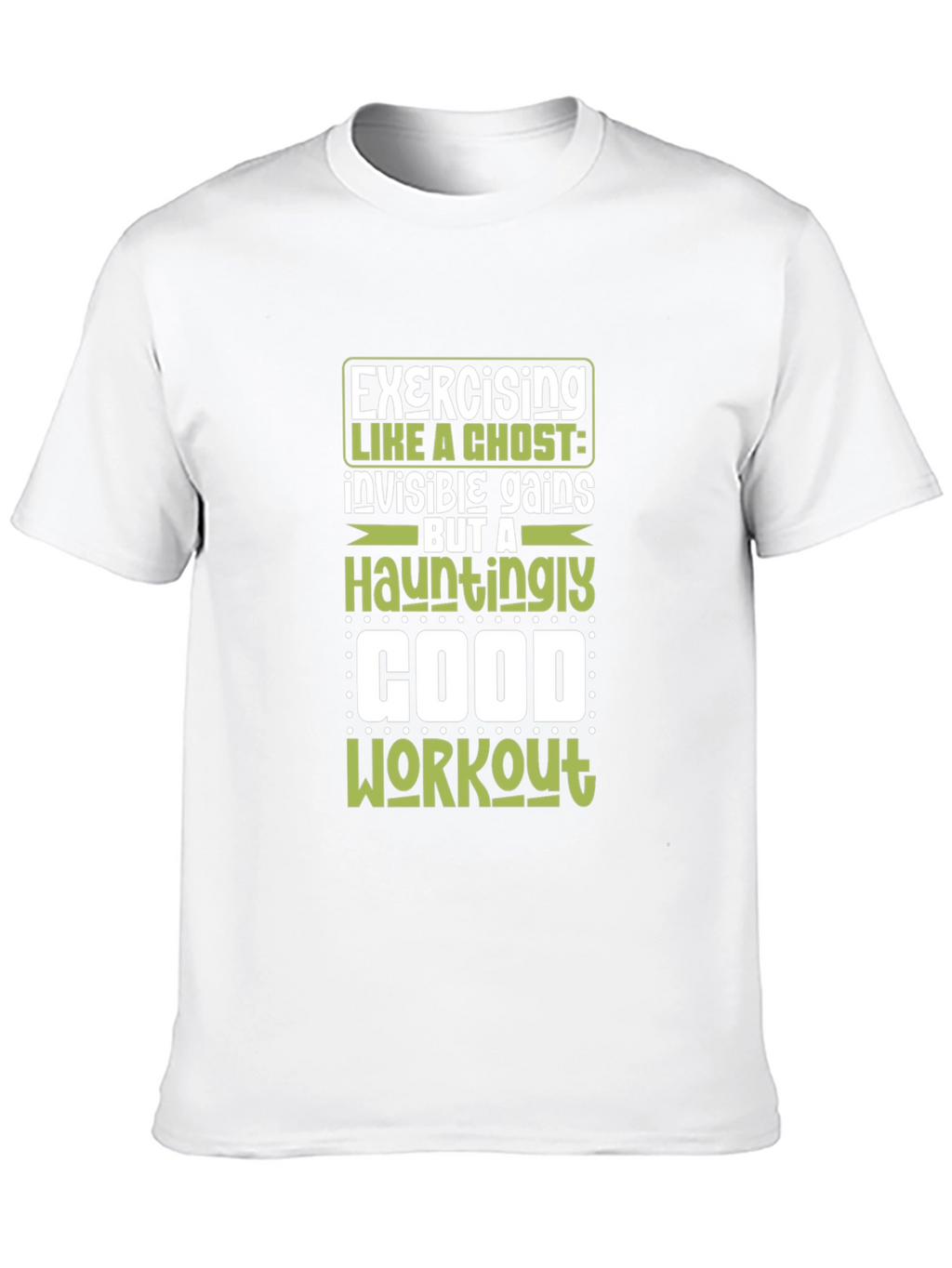 Exercising Like A Ghost Graphic Tee