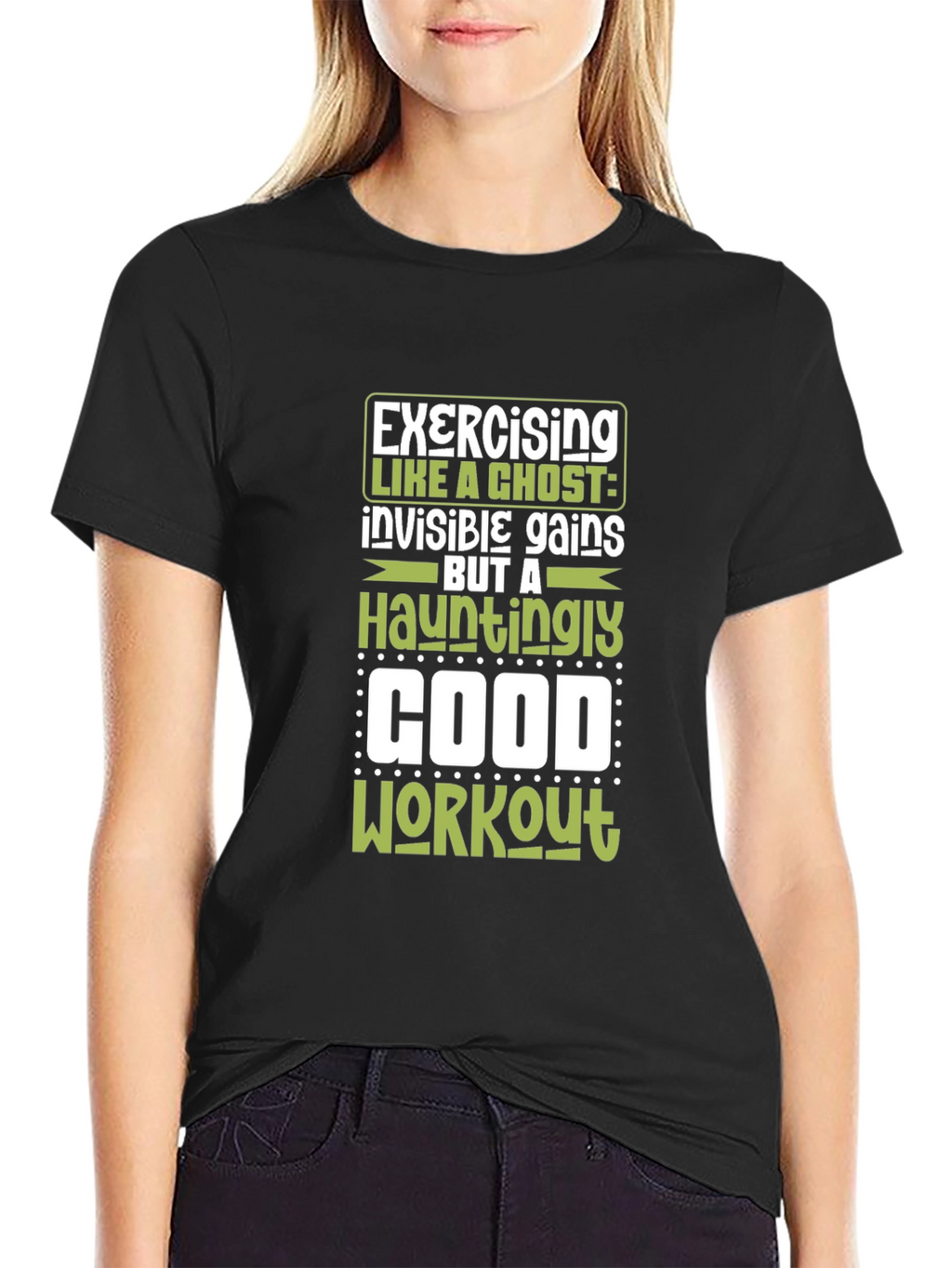 Exercising Like A Ghost Graphic Tee