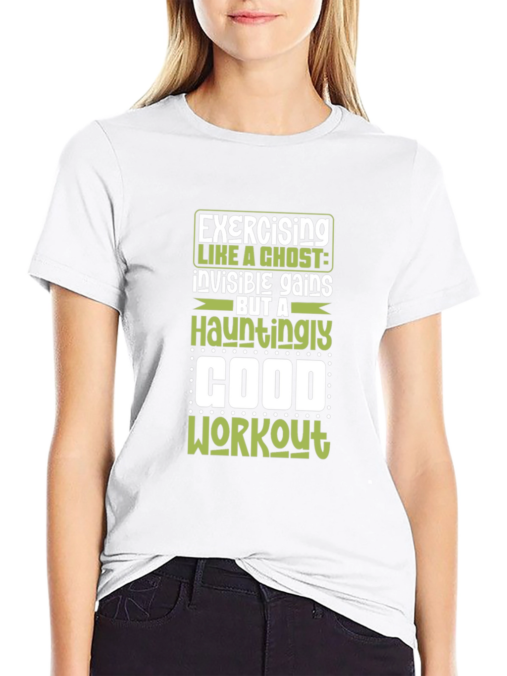 Exercising Like A Ghost Graphic Tee